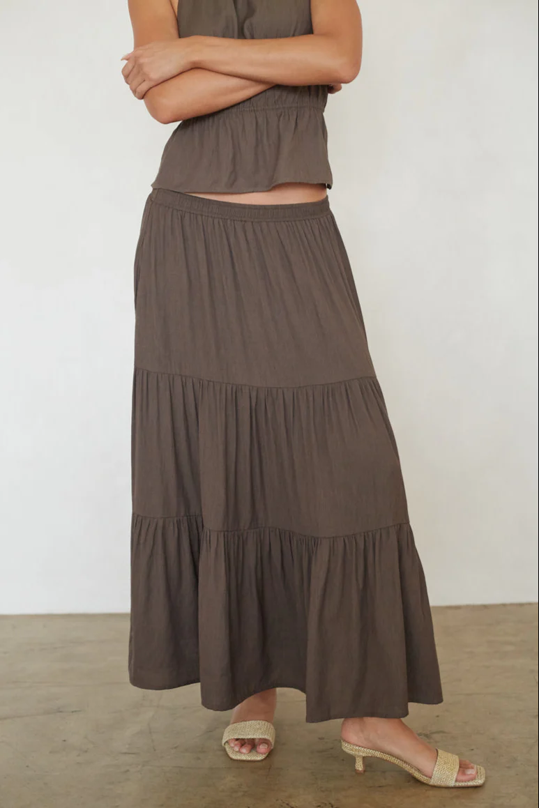 Hope Tiered Maxi Skirt