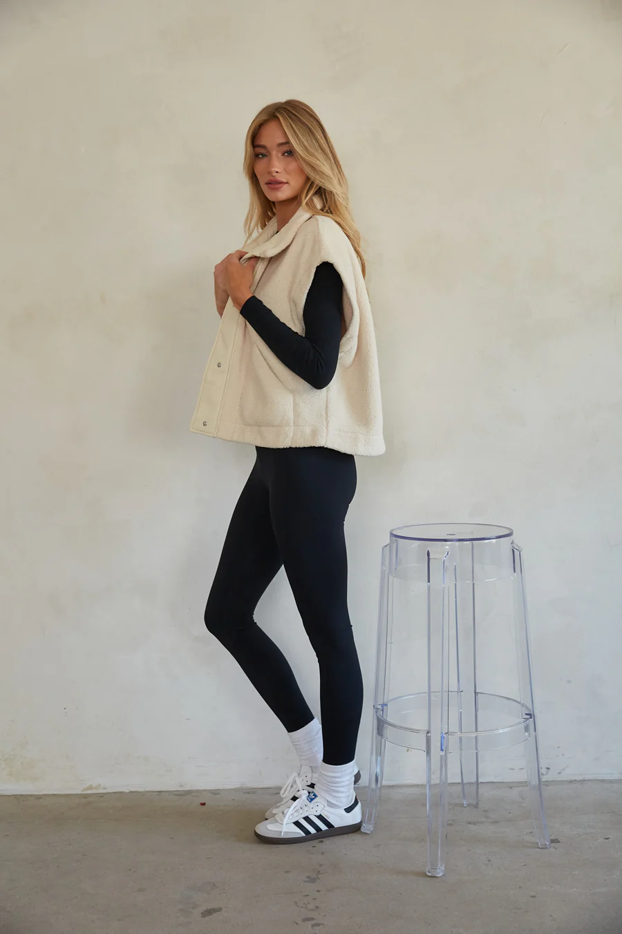 Greer Oversized Fleece Vest