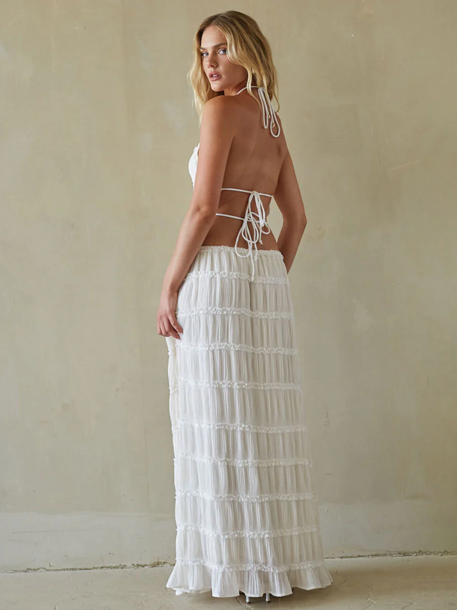 Kehlani Ruching Maxi Skirt