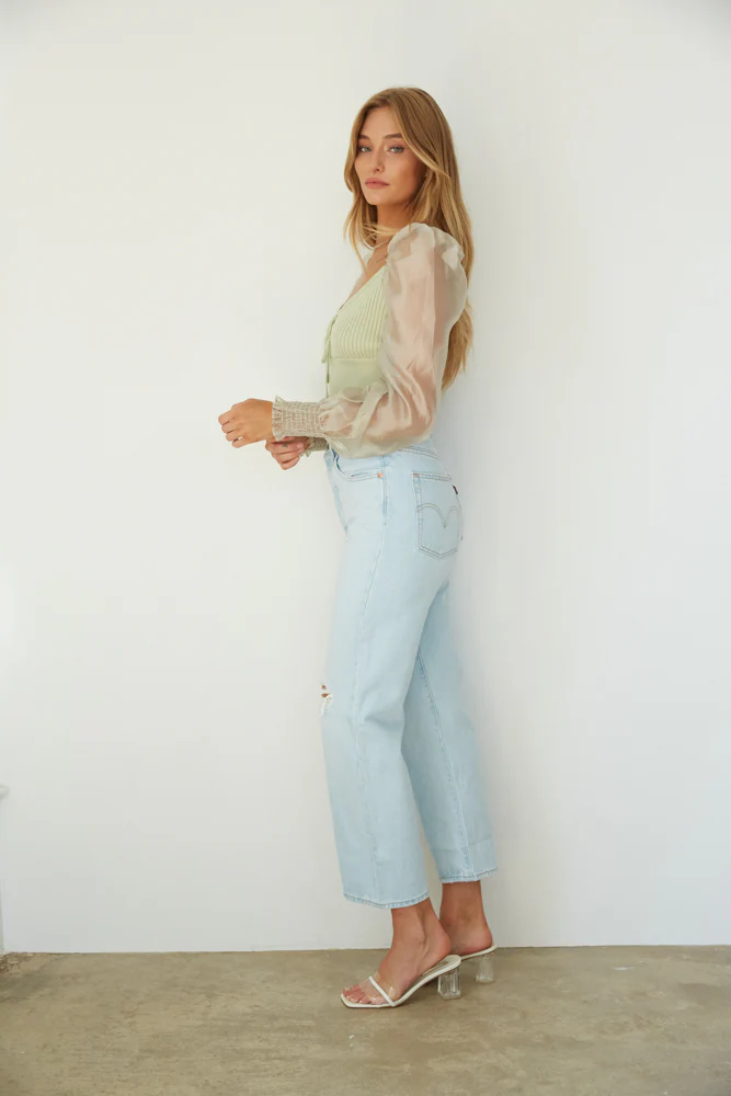 Levi's Ribcage Straight Ankle Jeans Ojai Up