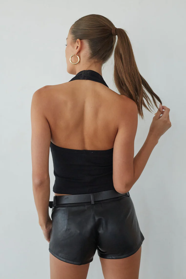 Tavi Ribbed Halter Top