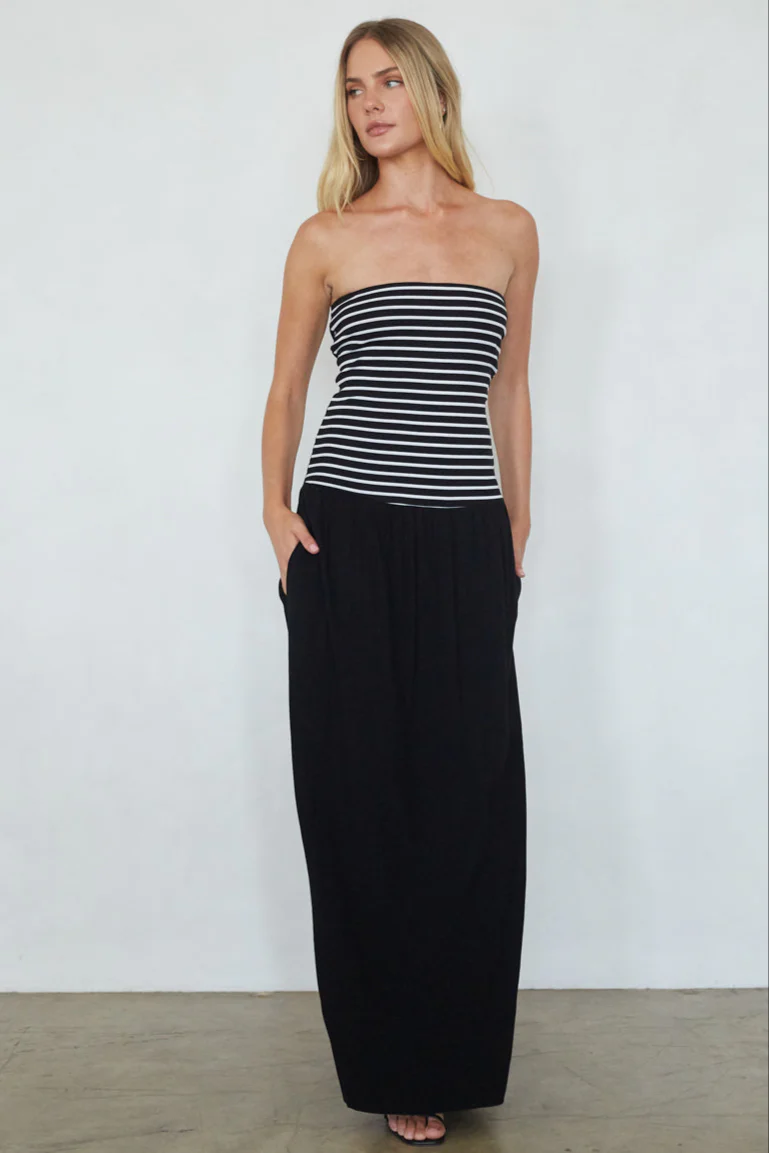 Toni Striped Maxi Dress