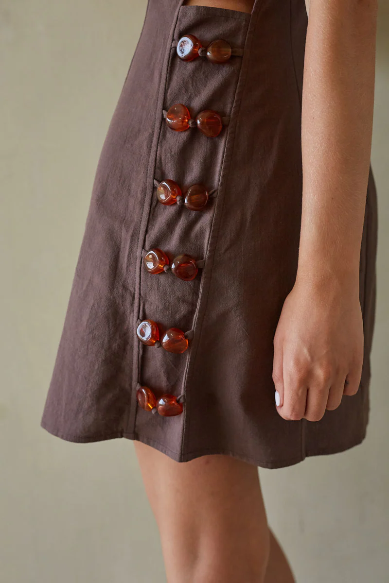 Zayla Beaded Mini Dress