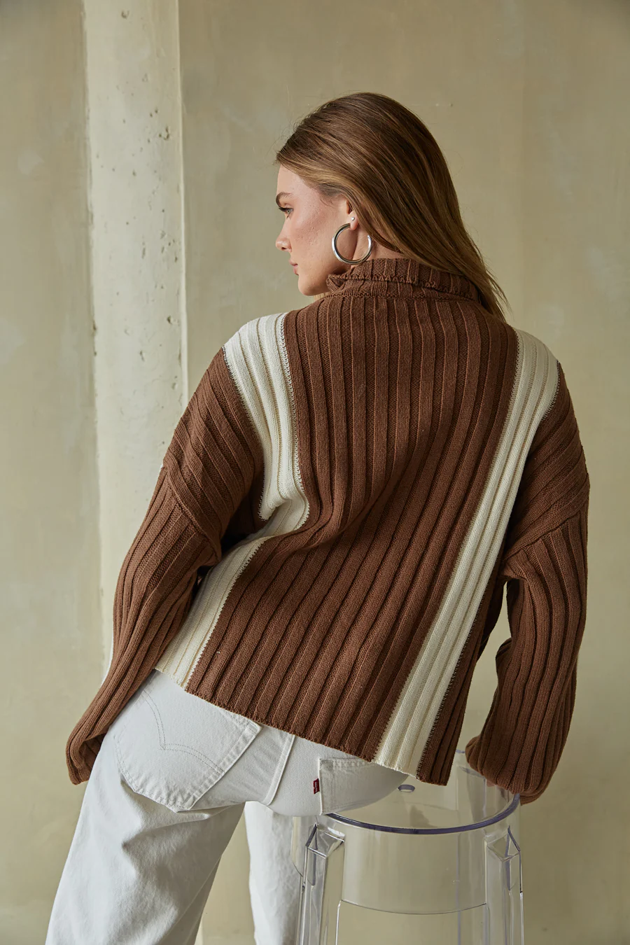 Carolina Color Block Sweater