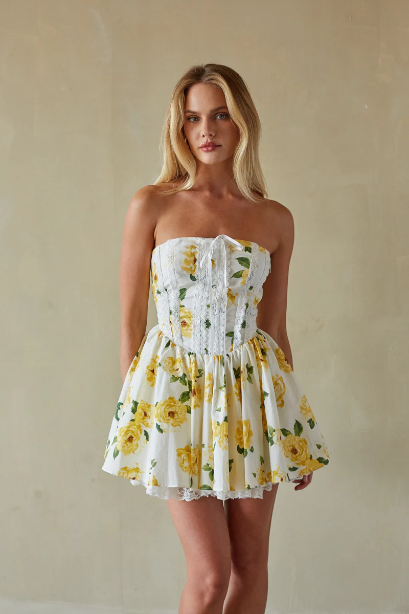 Sabrina Strapless Corset Mini Dress