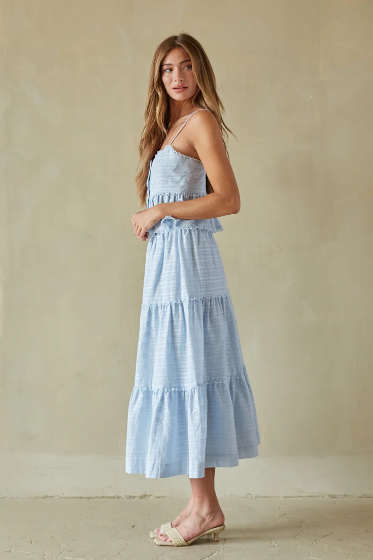 Miley Button Up Peplum Top