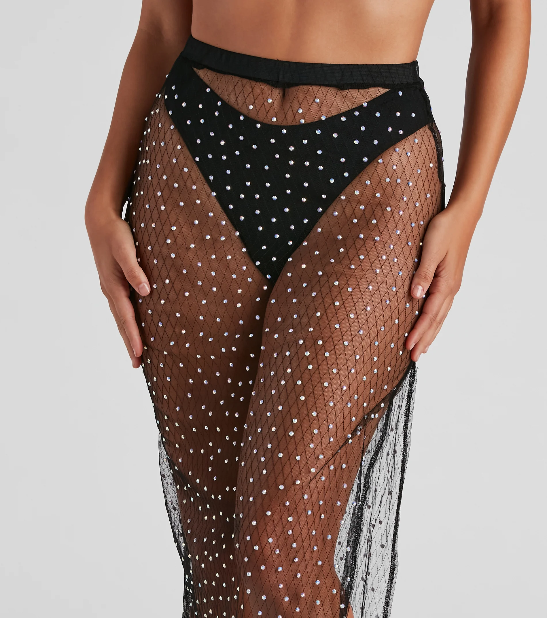 Glitzy Poolside Vibes Maxi Skirt