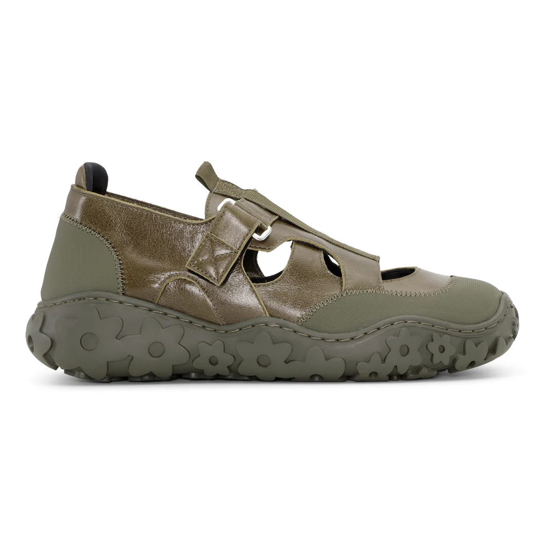 ARIA | SNEAKER TEXTURED LEATHER OLIVE