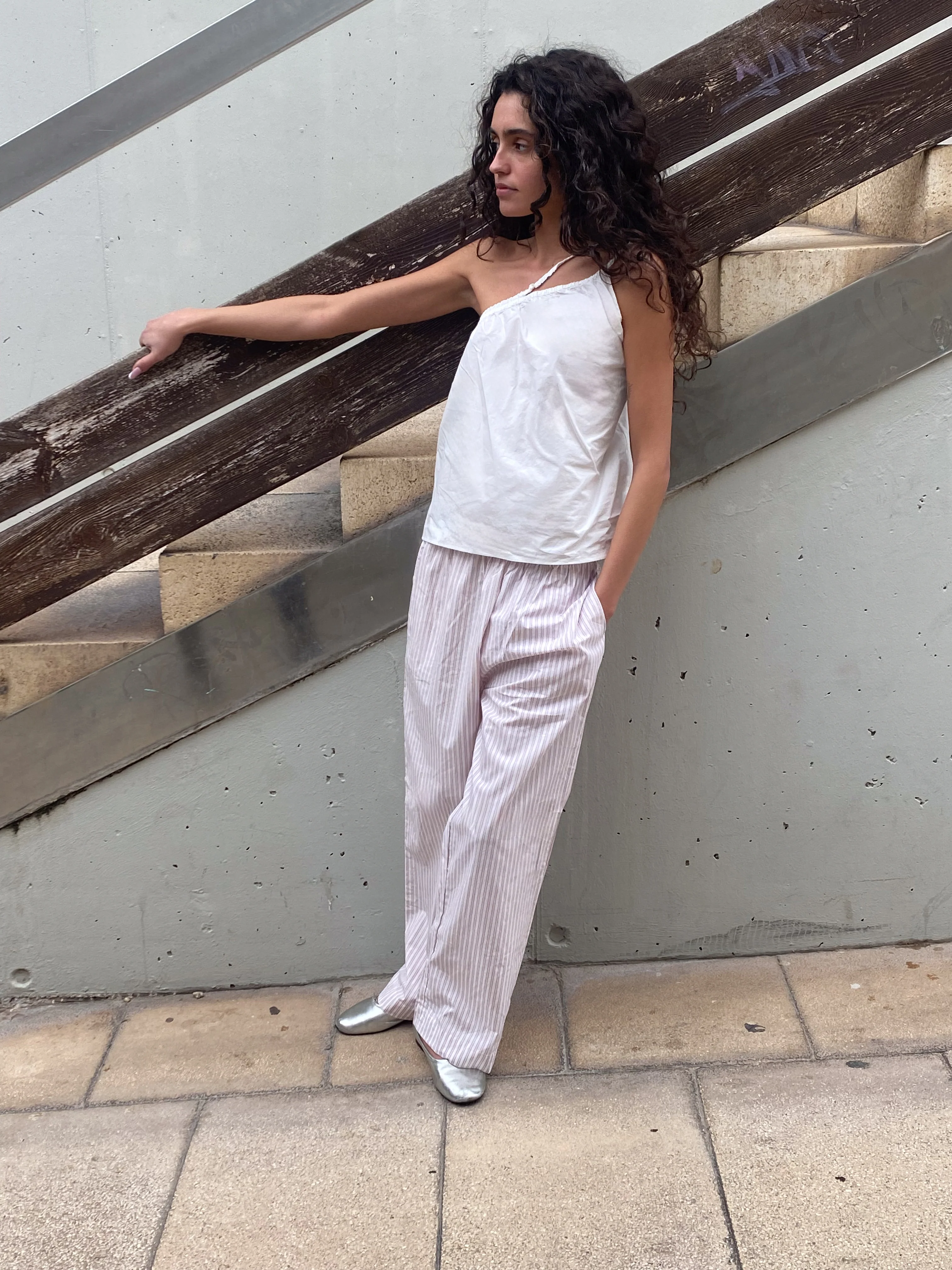 Shoulder Top - White