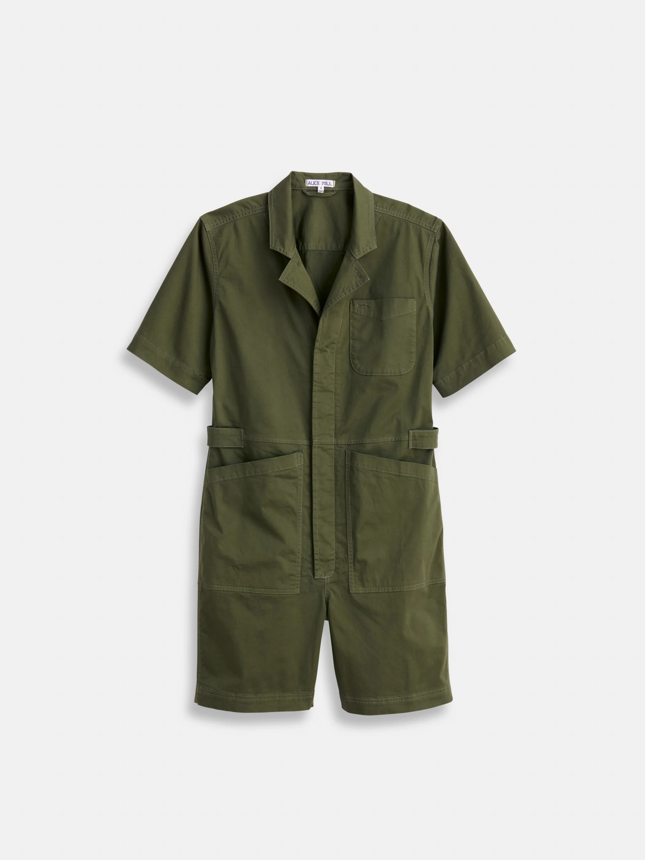Standard Short Jumpsuit in Cotton Twill