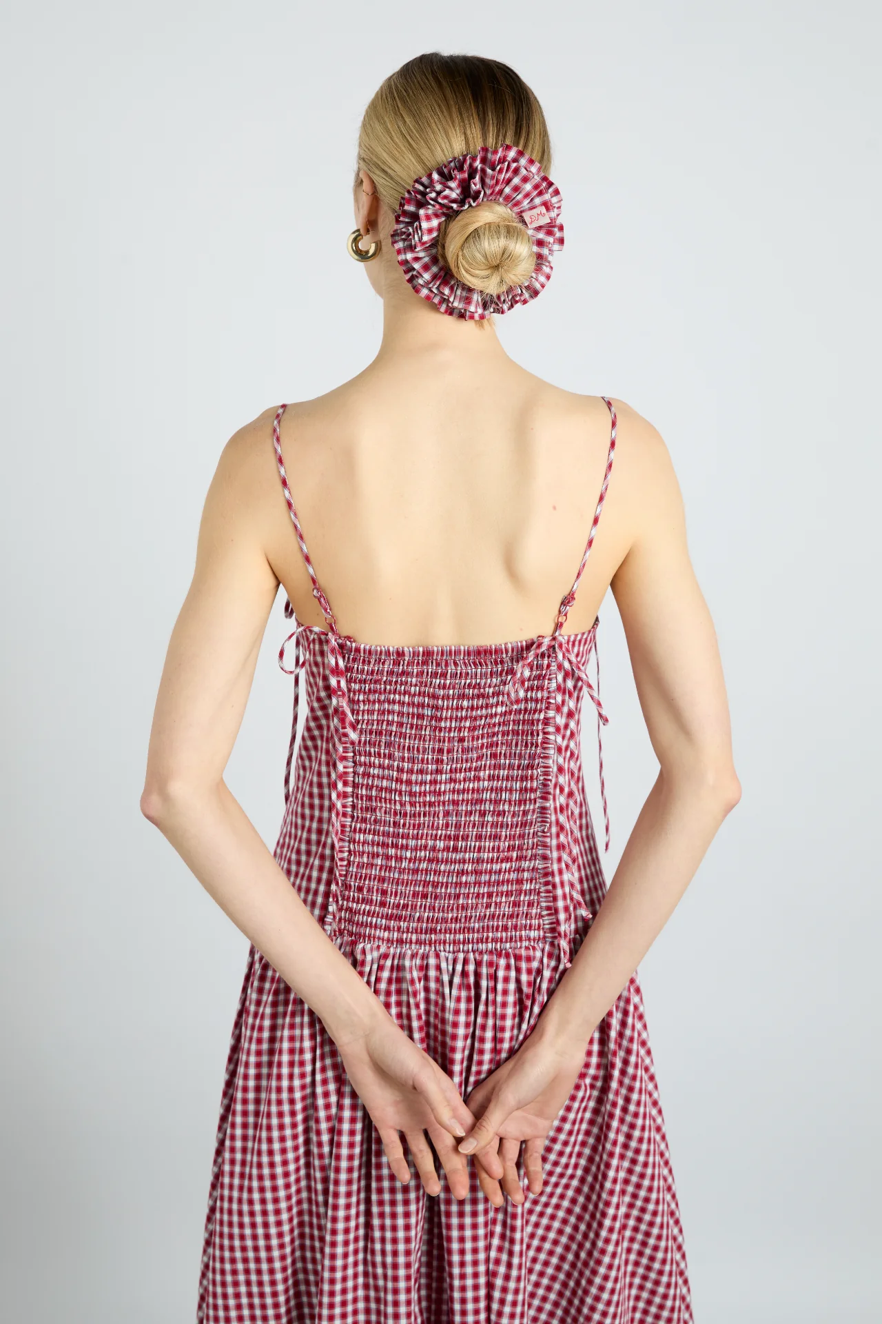 faith midi dress - cherry gingham