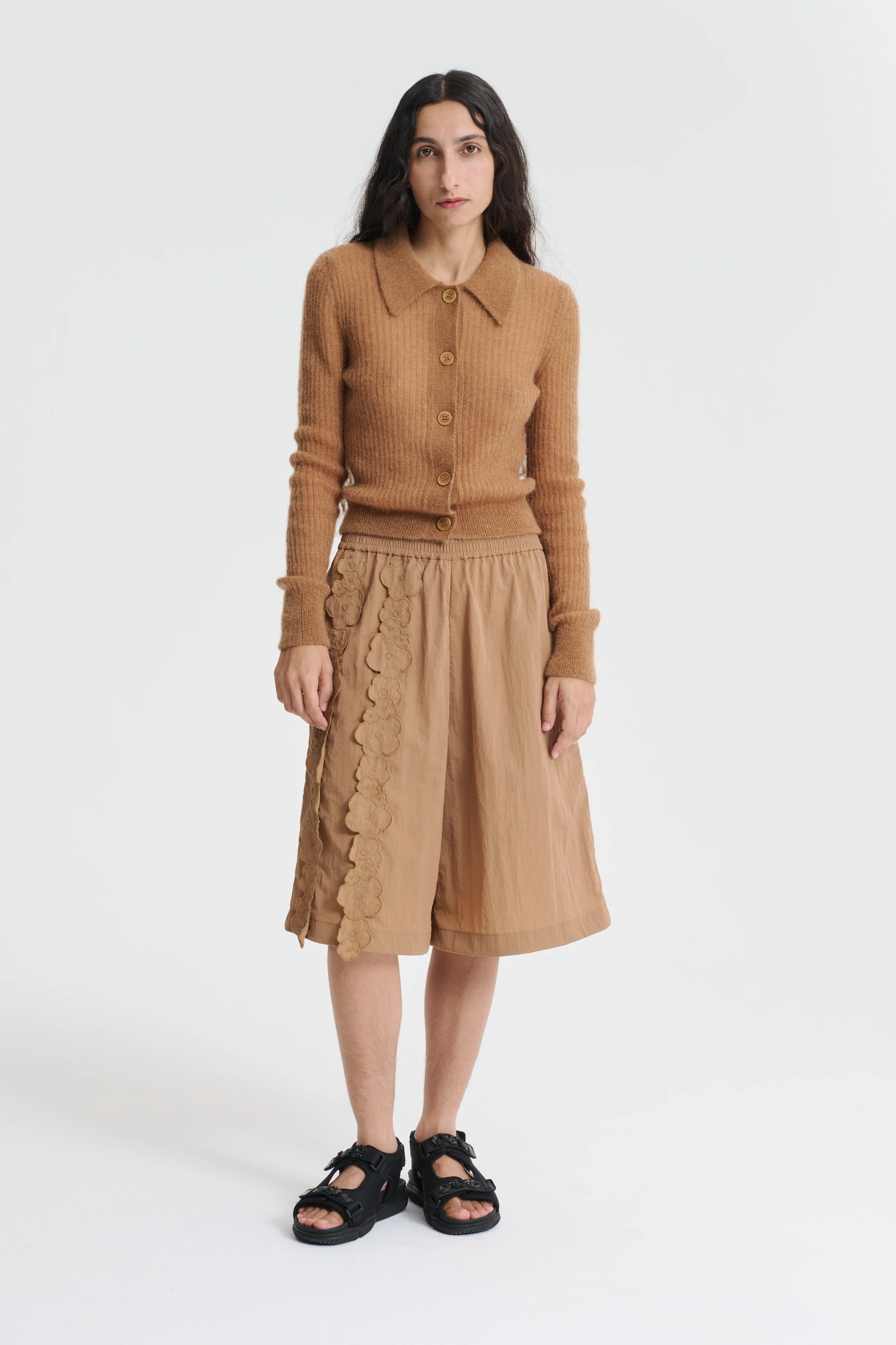 JAKI | CARDIGAN MOHAIR CHESTNUT