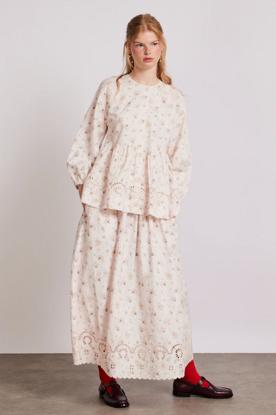 gretchen blouse - vintage ditsy