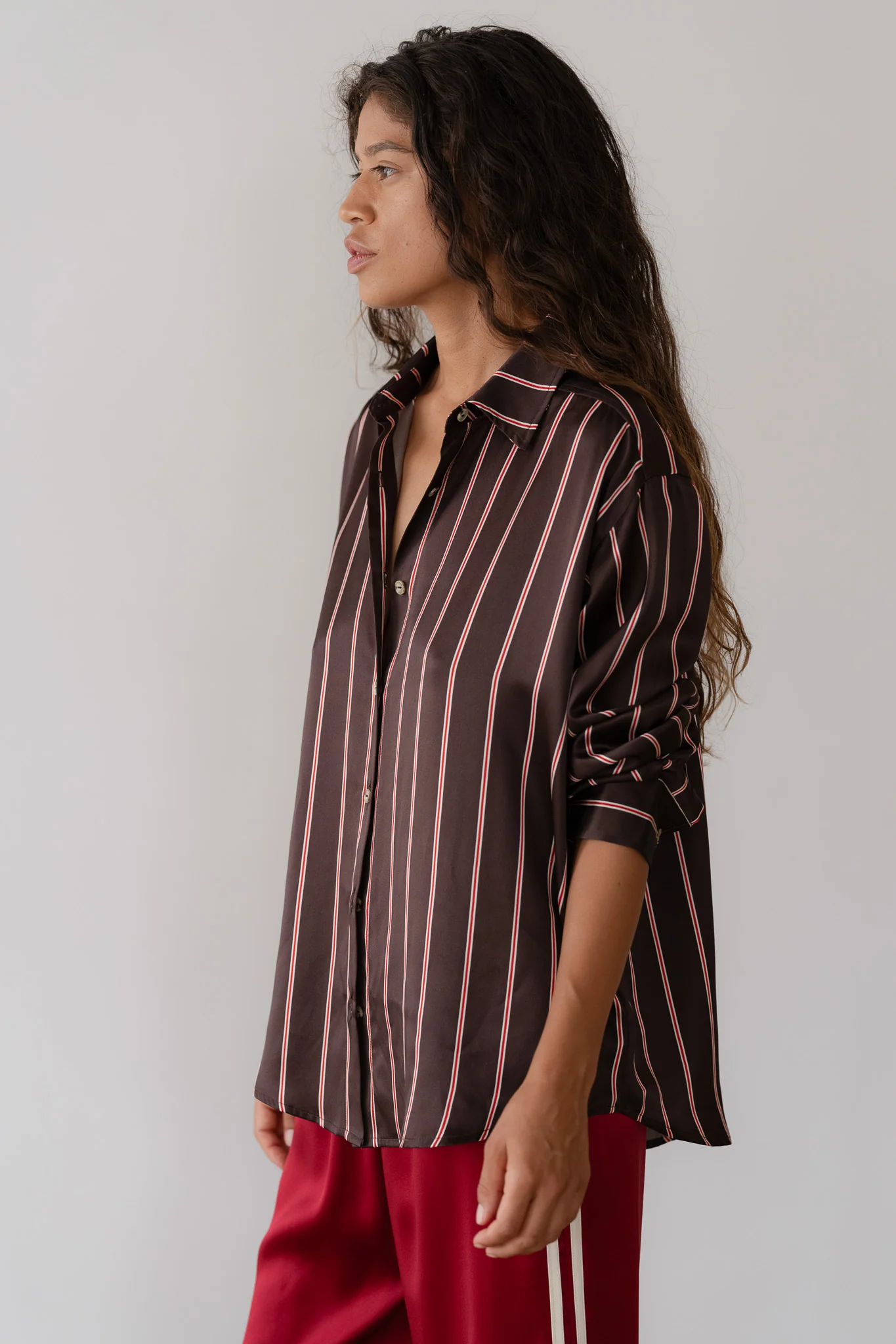 The Silk Pinstripe Shirt