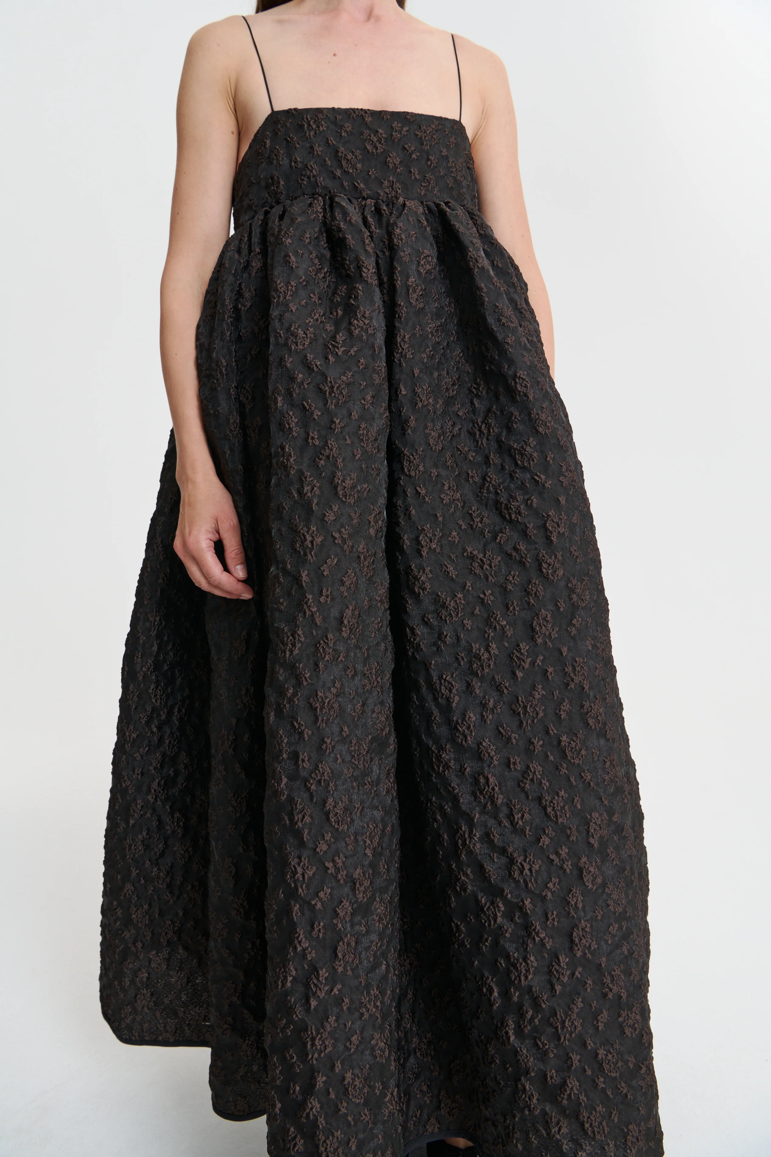 BETH | DRESS WINDROSE MATELASS… BROWN