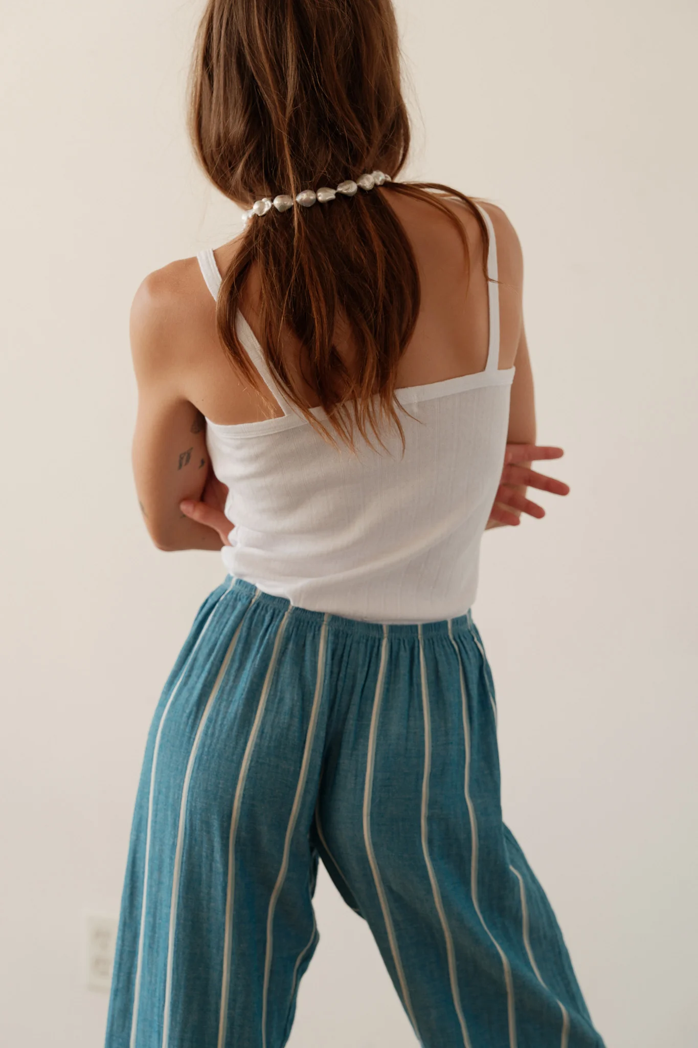 The Stripe Simple Pant