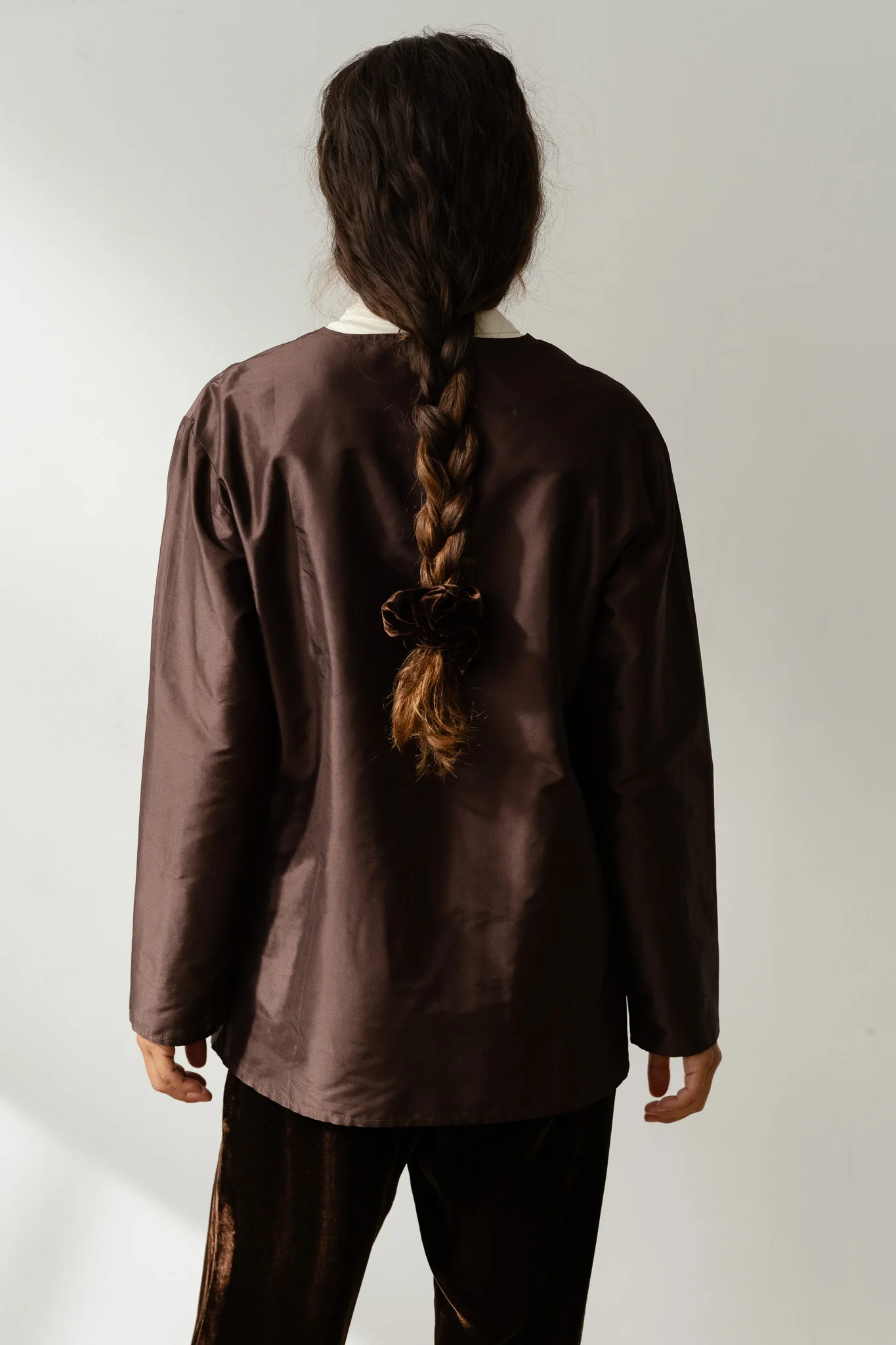 The Taffeta Split Top