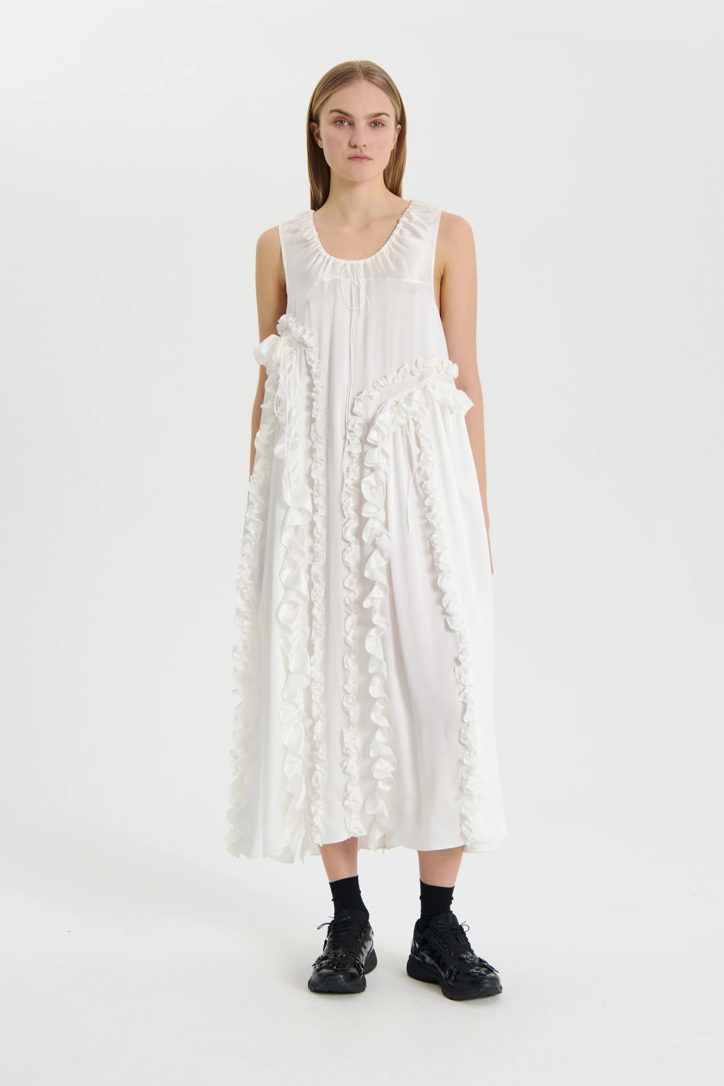 OPAL | DRESS SILK SATIN WHITE