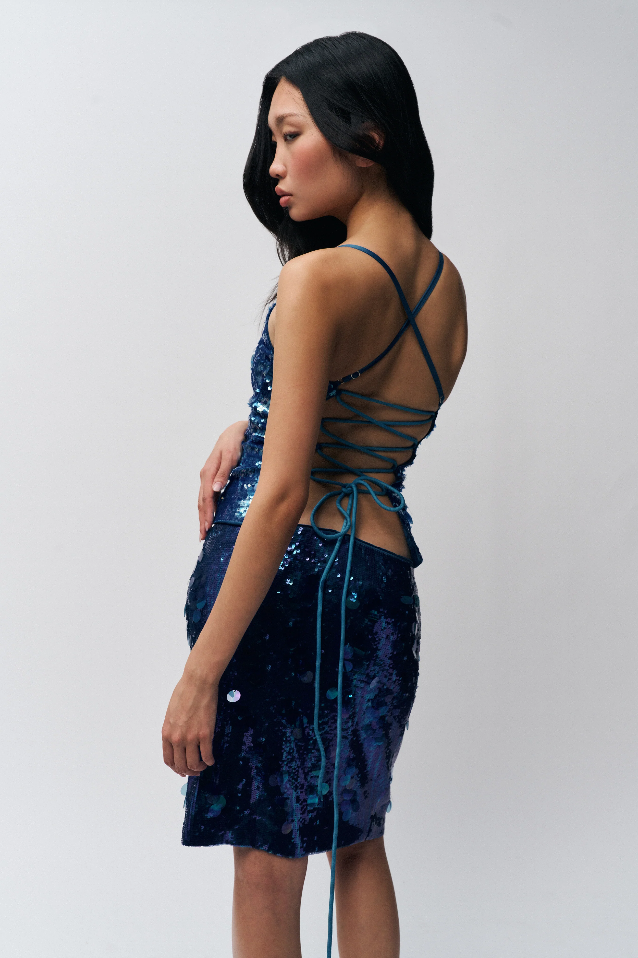 Paillette Midi Skirt