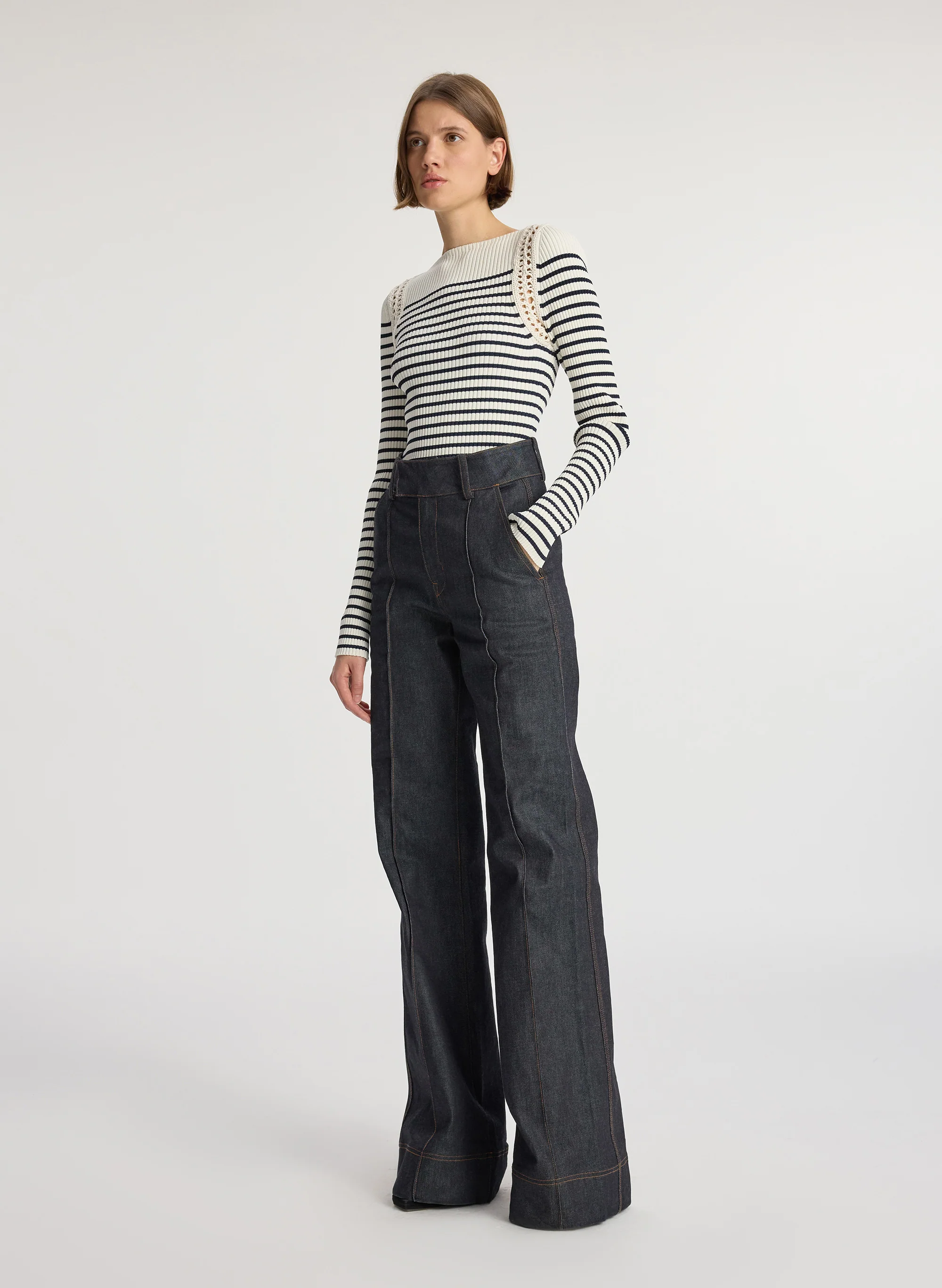 Isa Crochet Trim Top