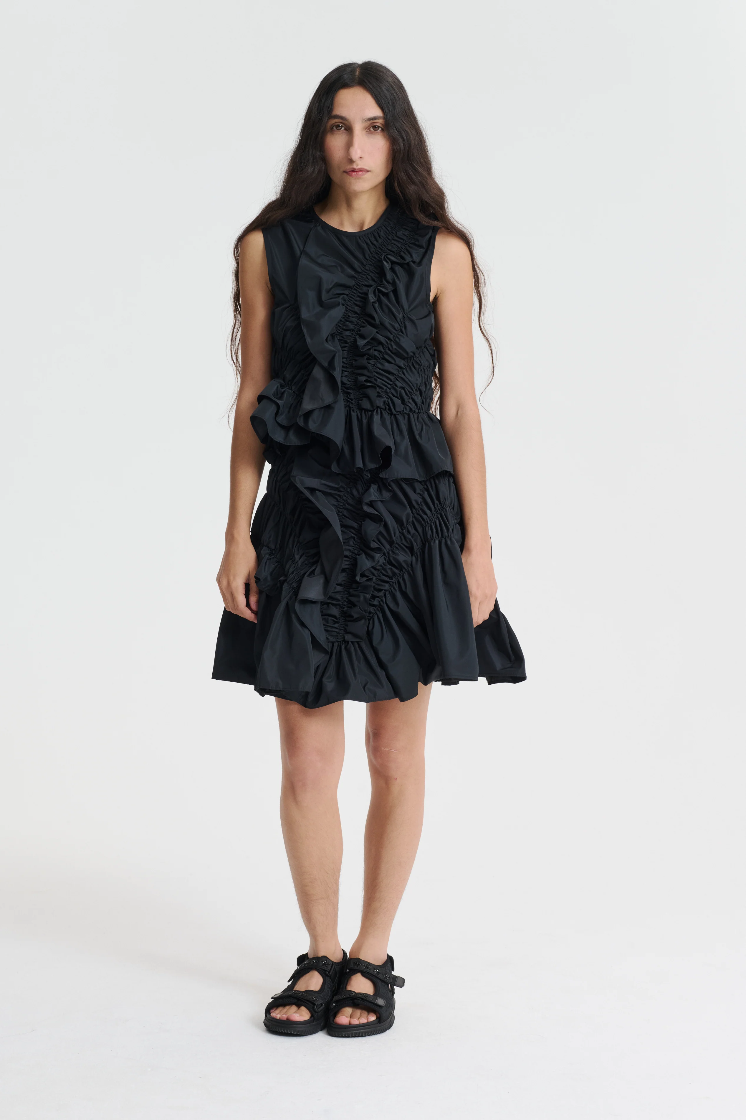 ODESSA | SKIRT RECYCLED FAILLE BLACK