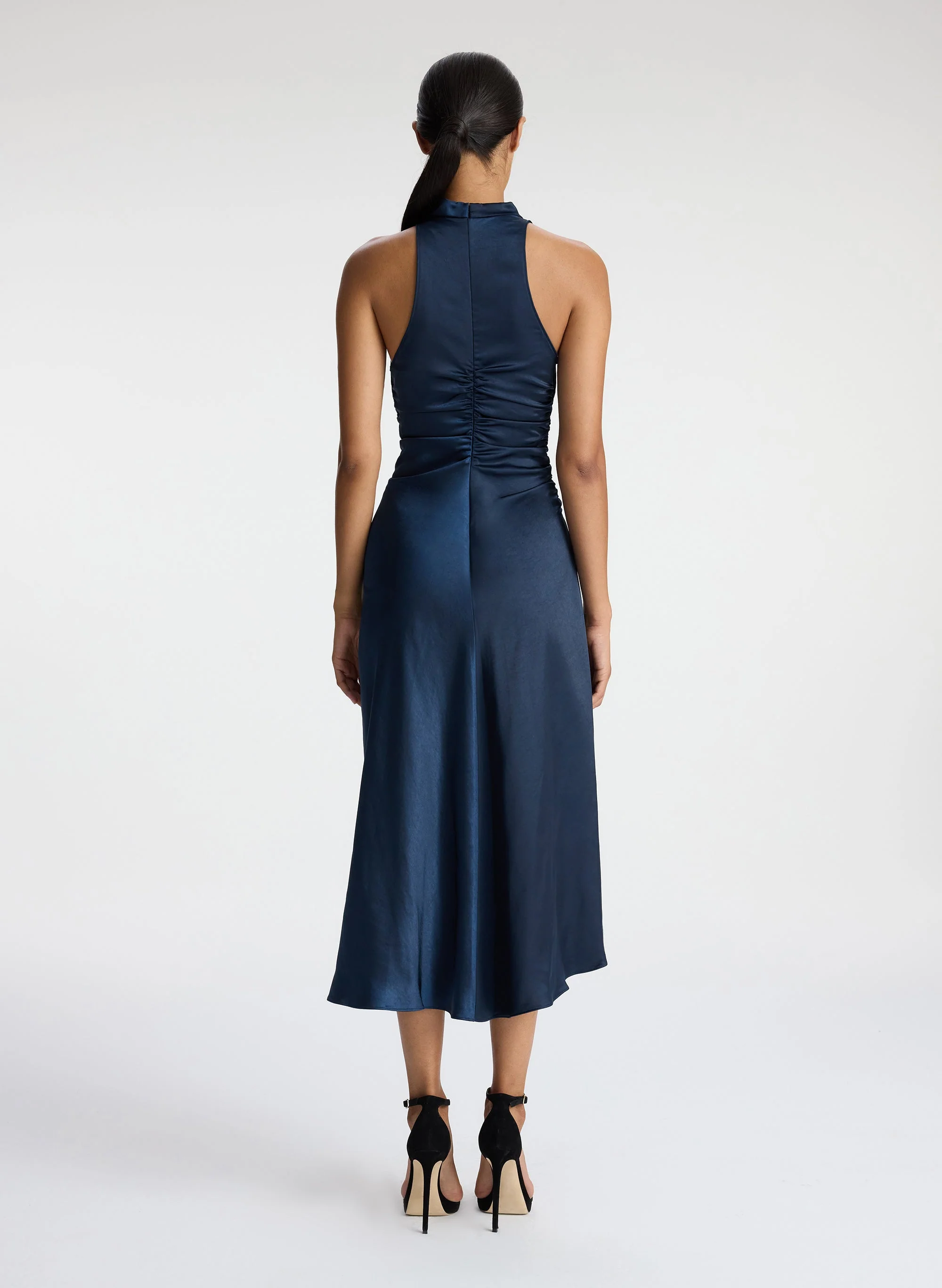 Inez Satin Midi Dress