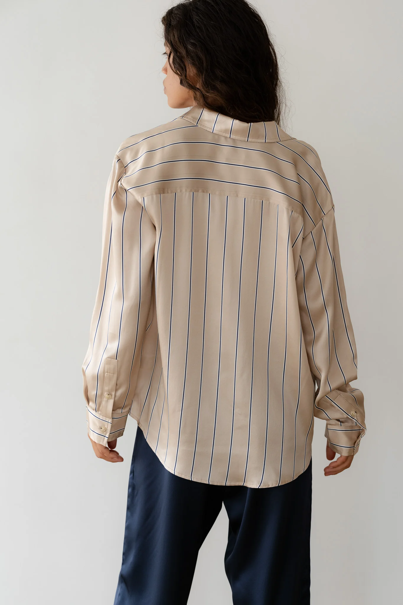 The Silk Pinstripe Shirt