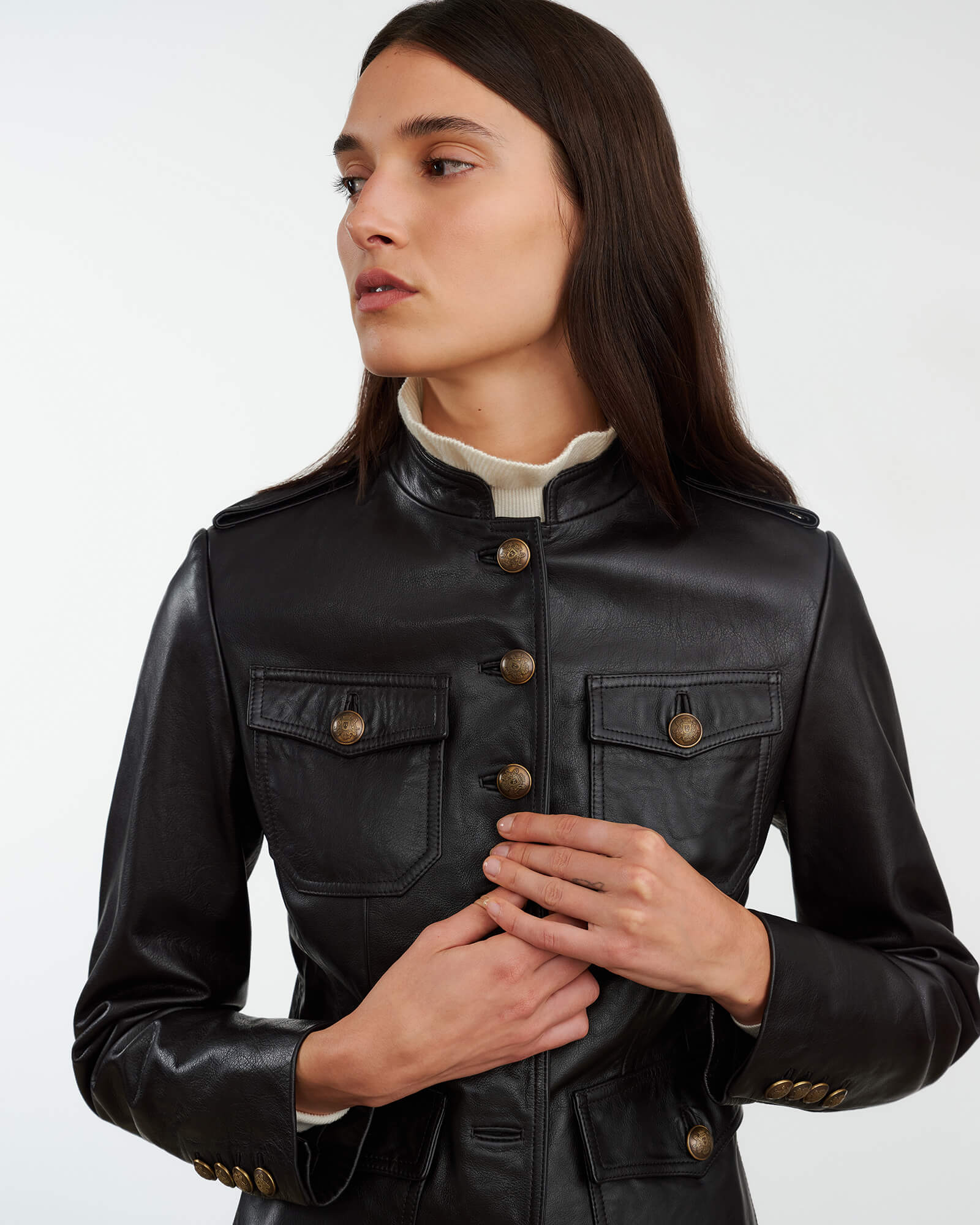 GERALDINE LEATHER JACKET