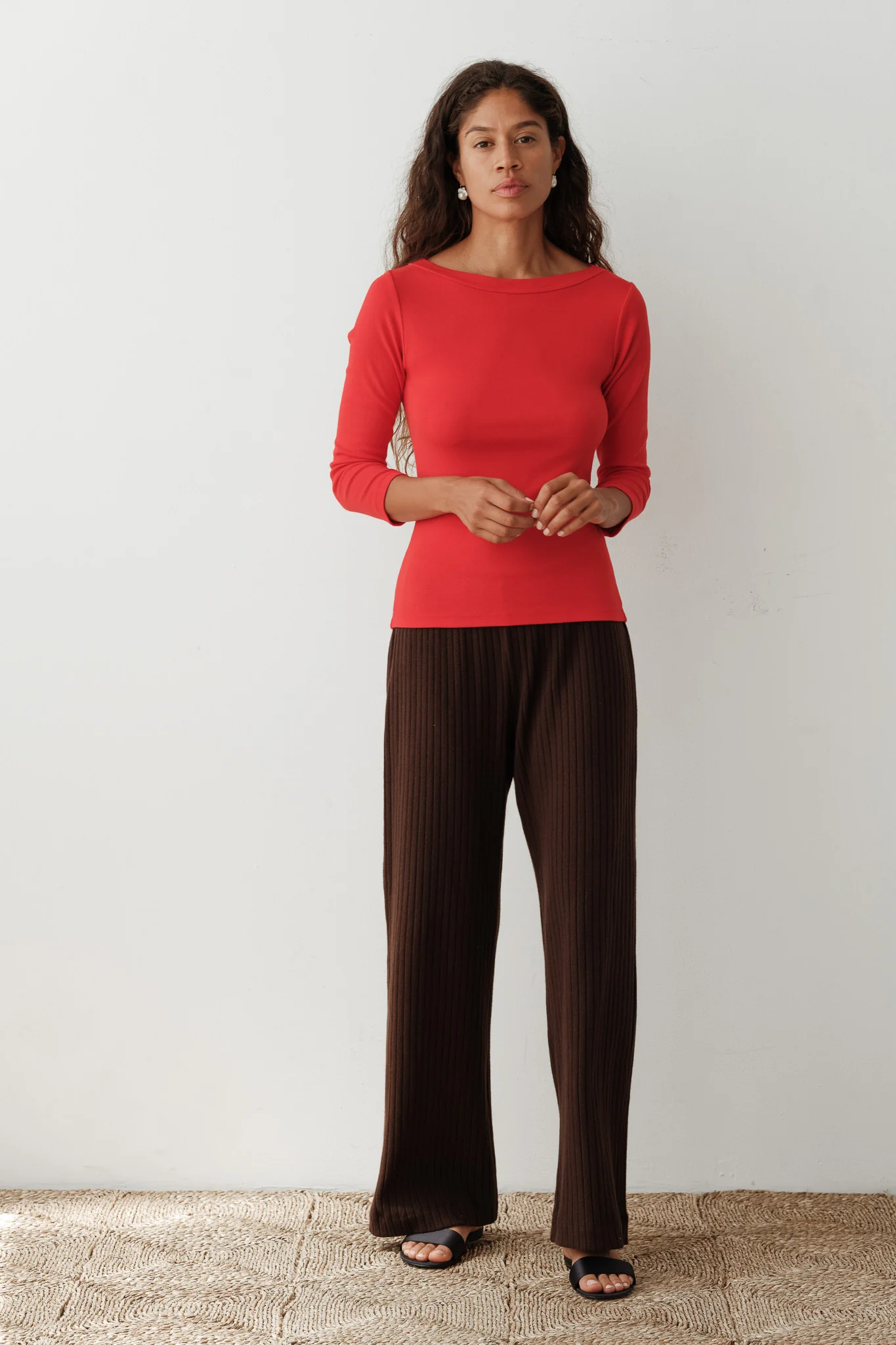 The Sweater Rib Simple Pant