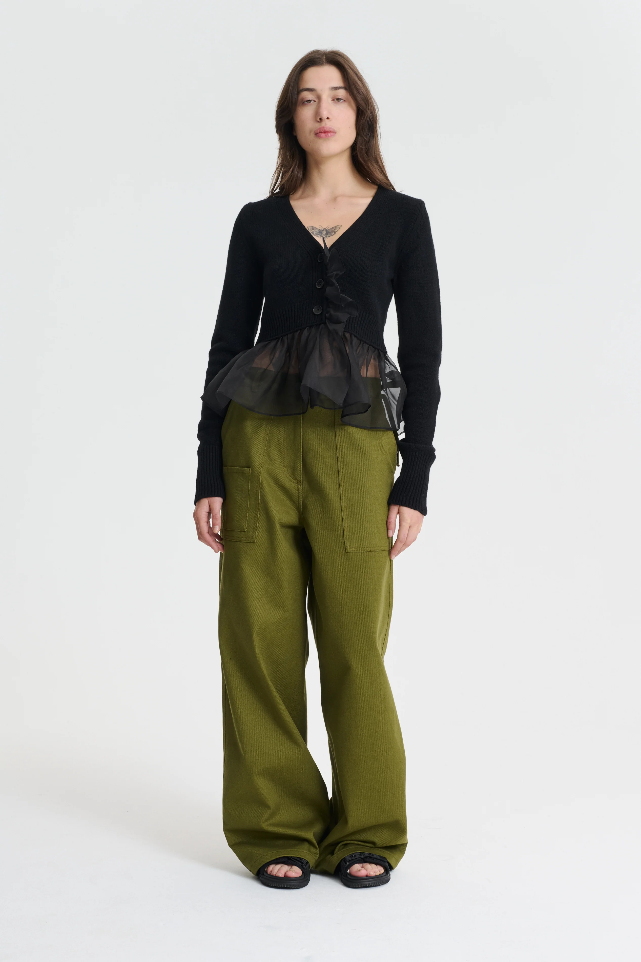 ANITA | TROUSERS OLIVE GREEN