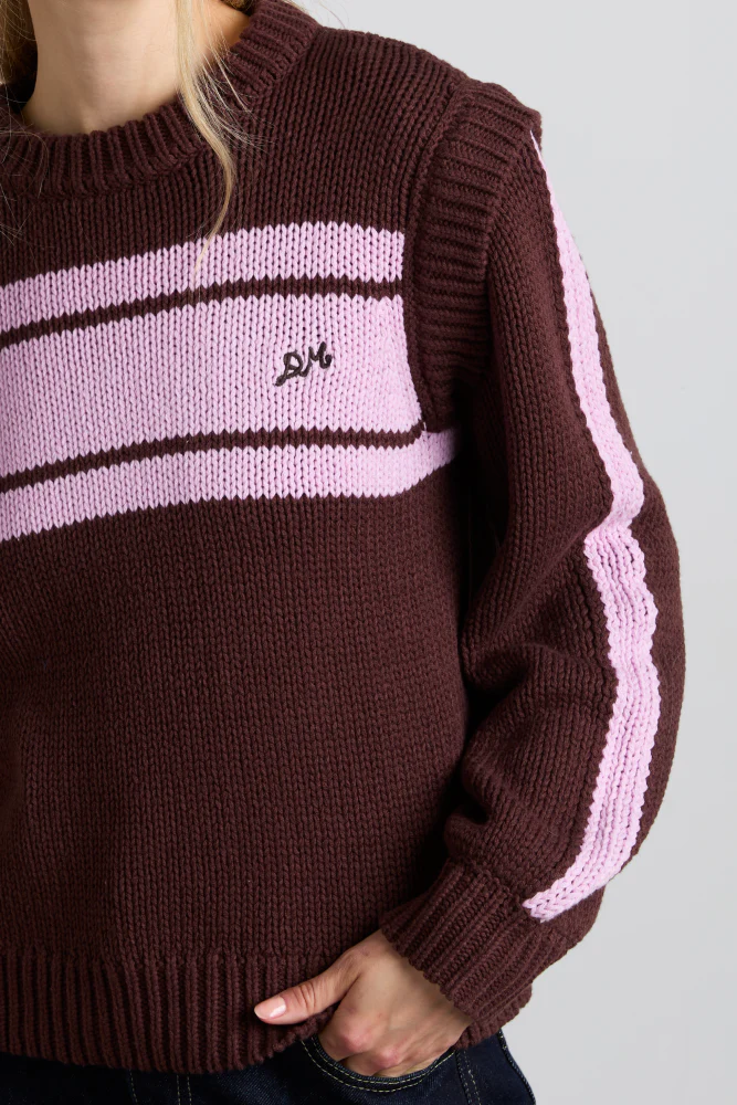poppy jumper with removable sleeves - burgundy & lilac