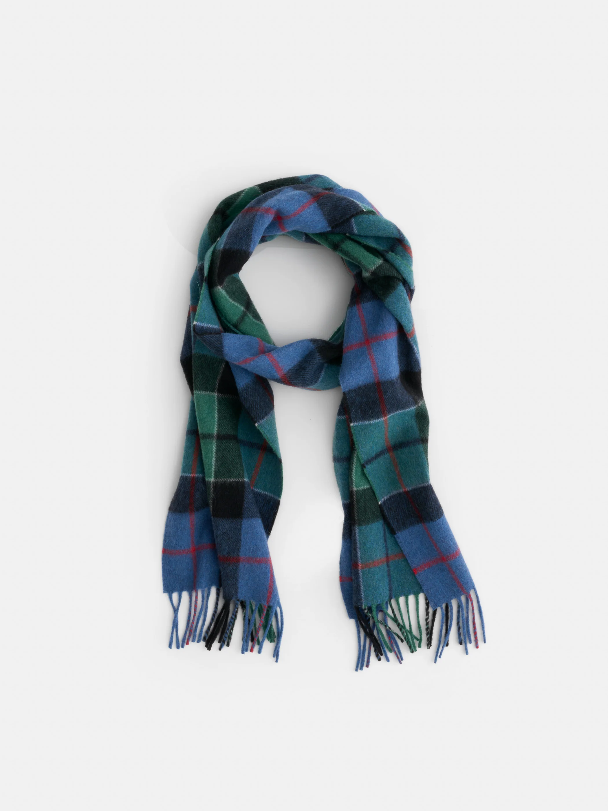 Joshua Ellis Plaid Scarf in Cashmere