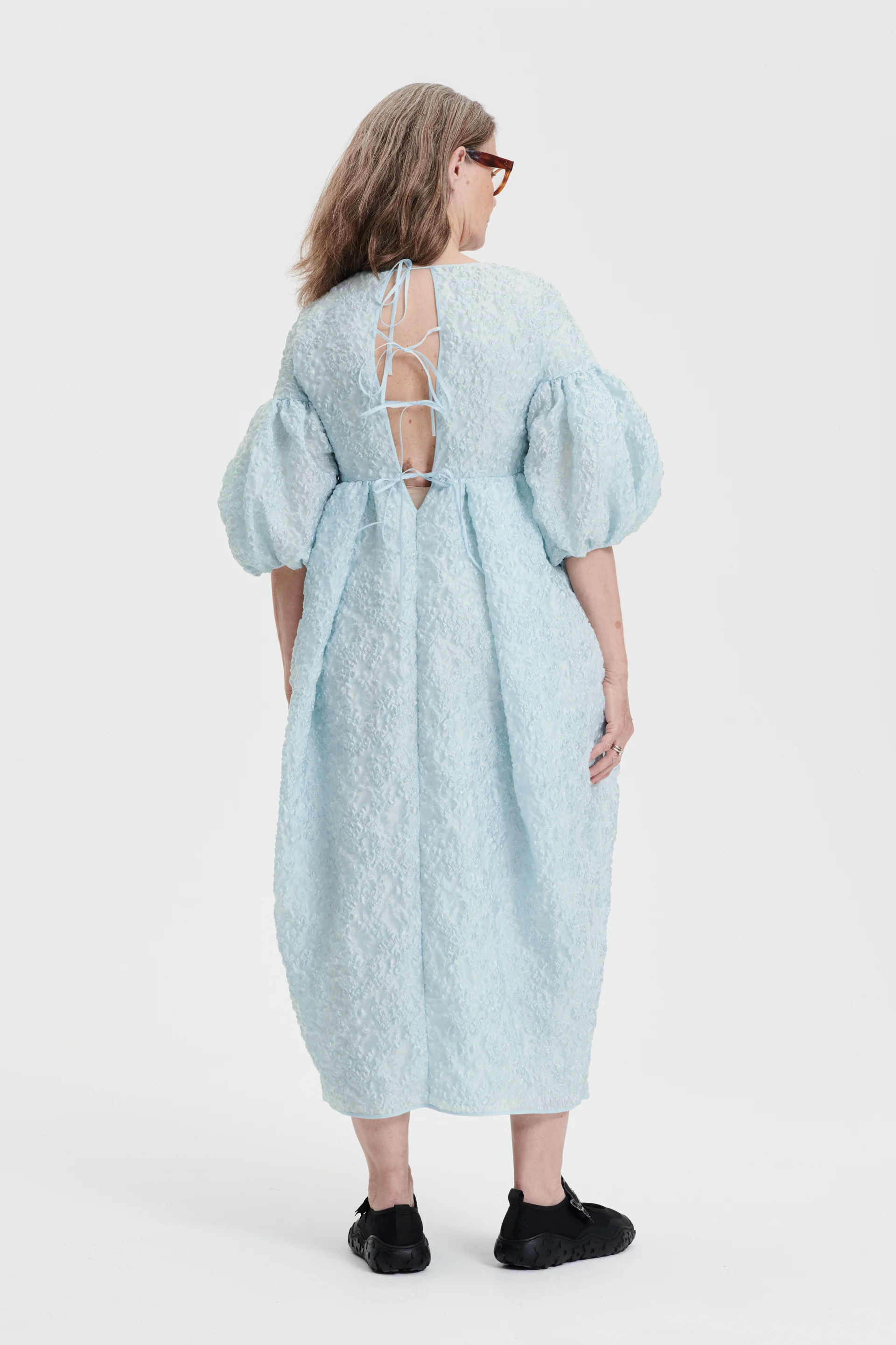 JEANNE | DRESS GRASMERE MATELASS… AQUA
