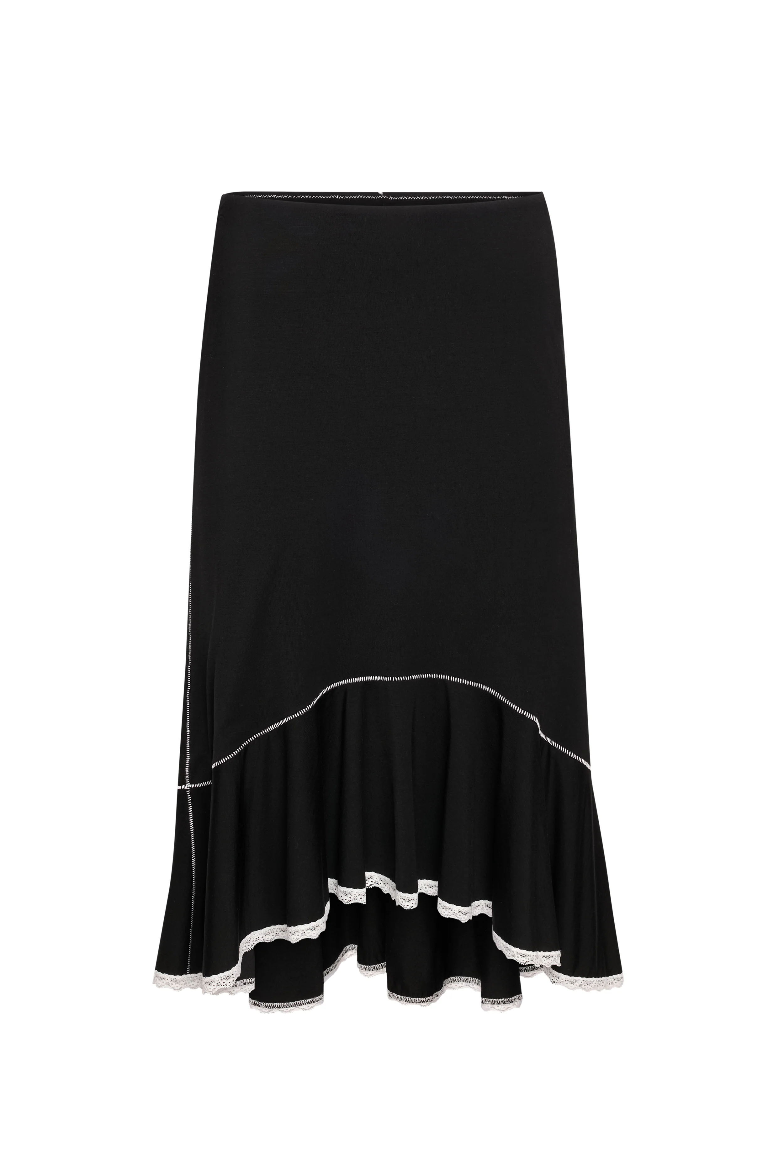 Low Rise Dainty Midi Skirt
