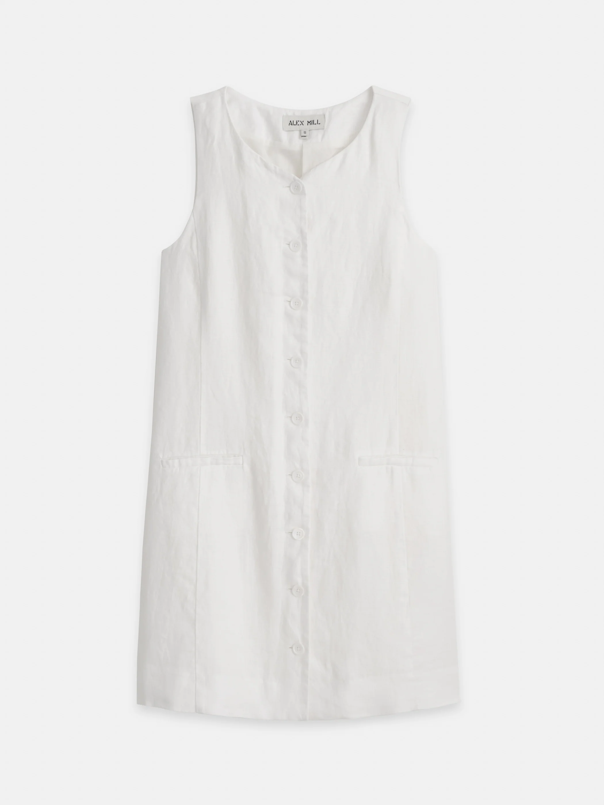 Anna Vest Dress In Linen