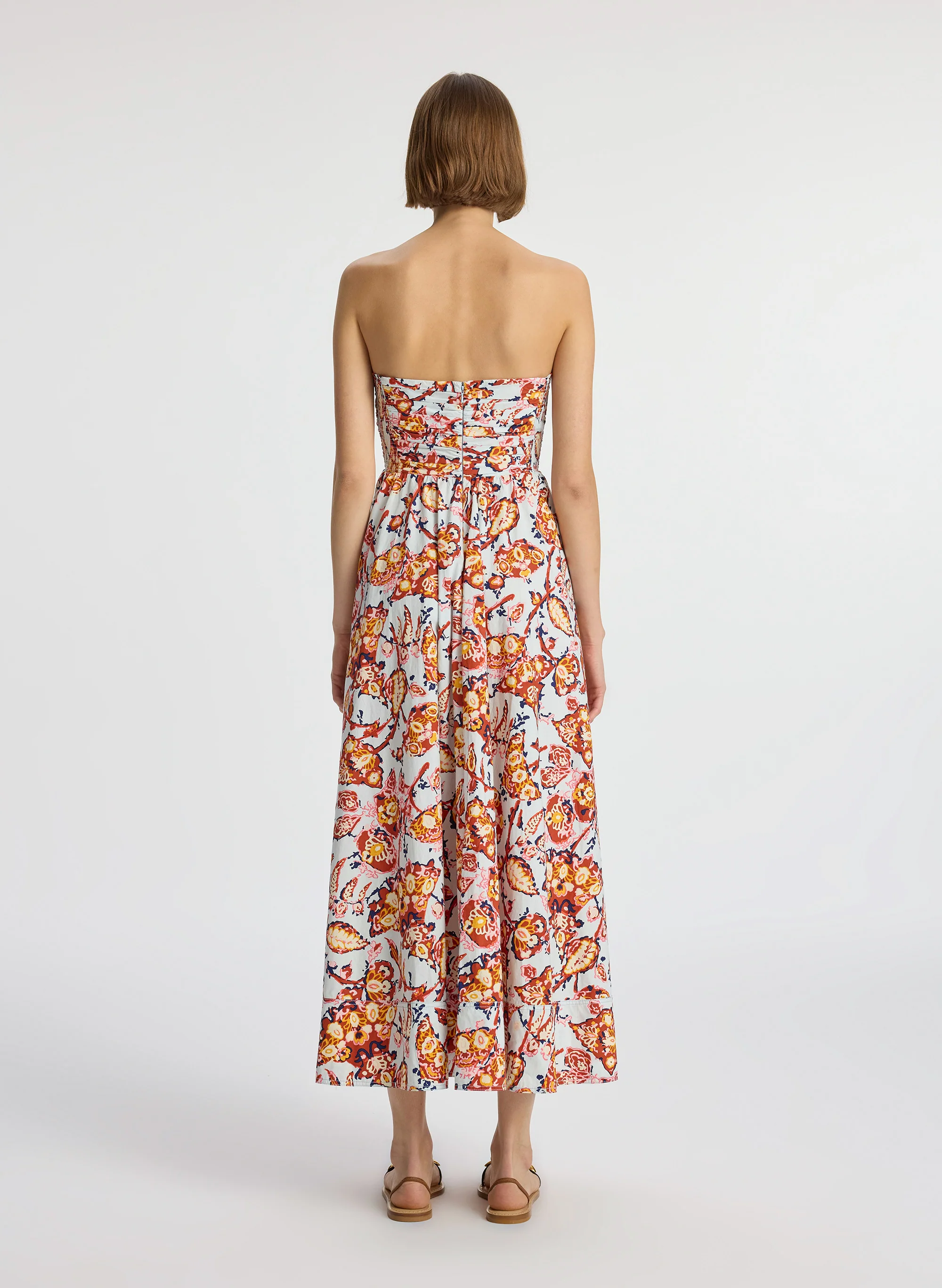Tate Strapless Midi Dress