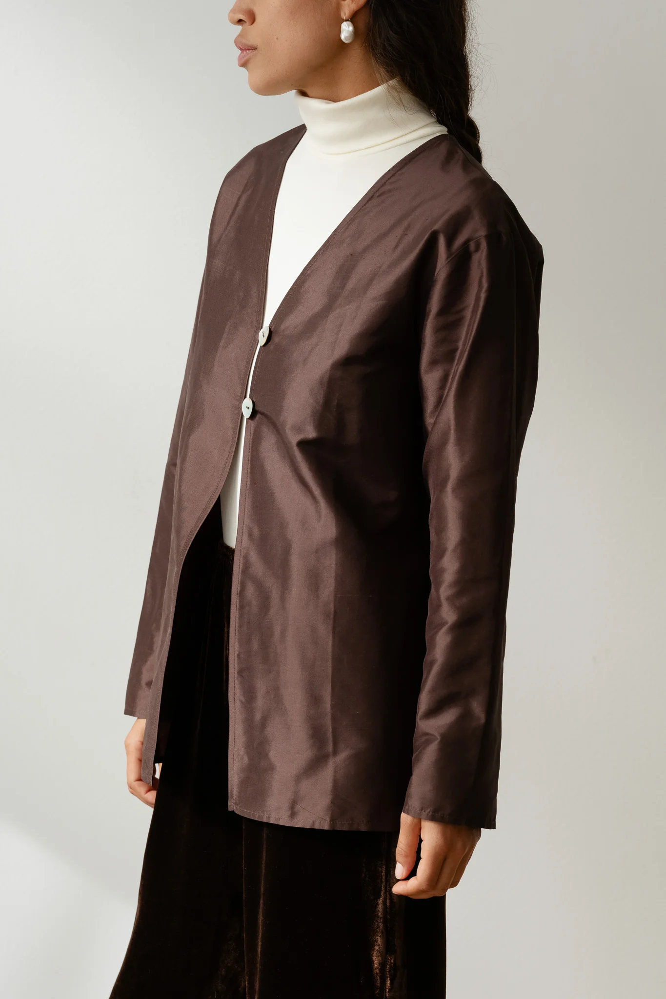 The Taffeta Split Top
