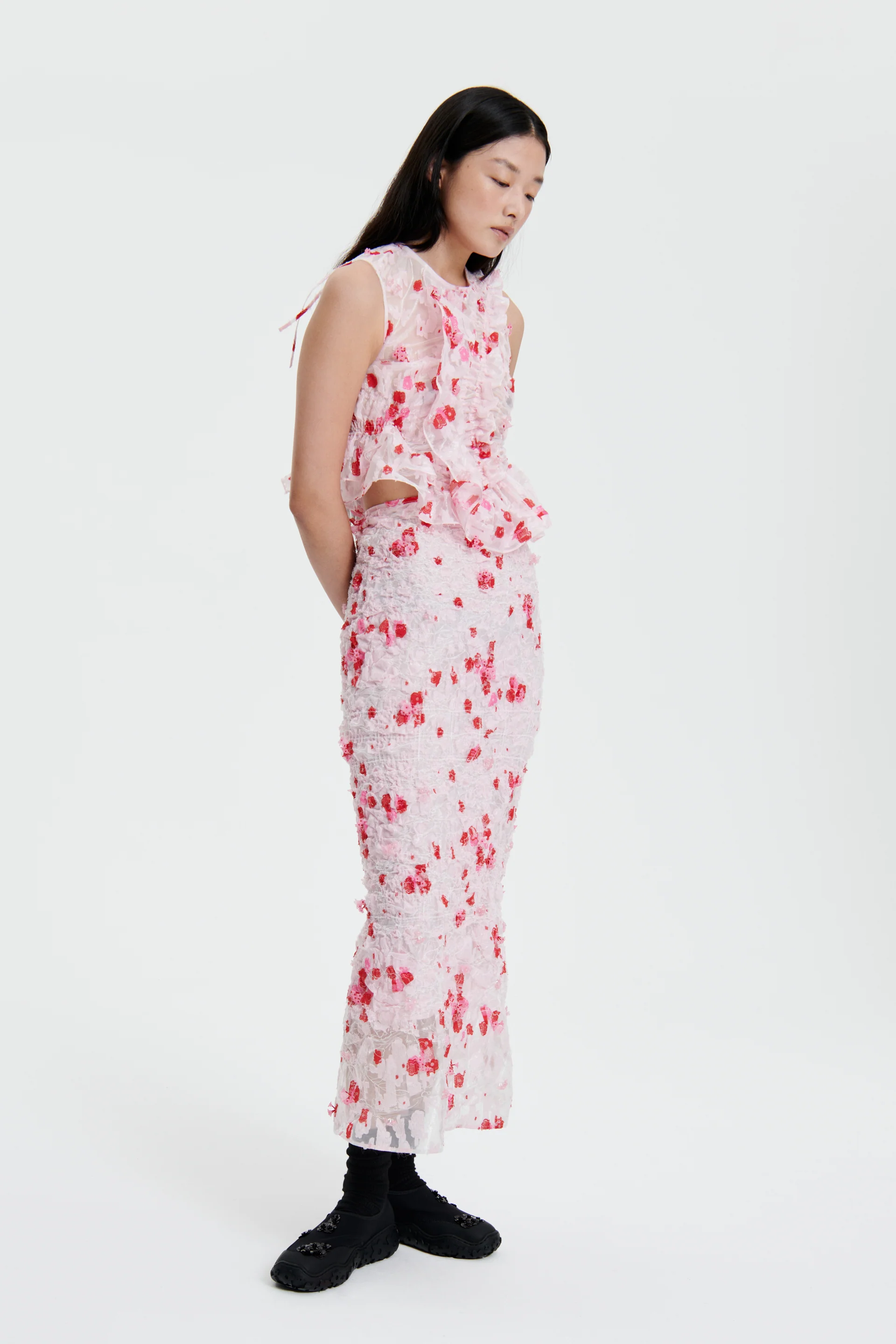 GEO | TOP YARROW FIL-COUP⦠CLEAR / LIGHT PINK