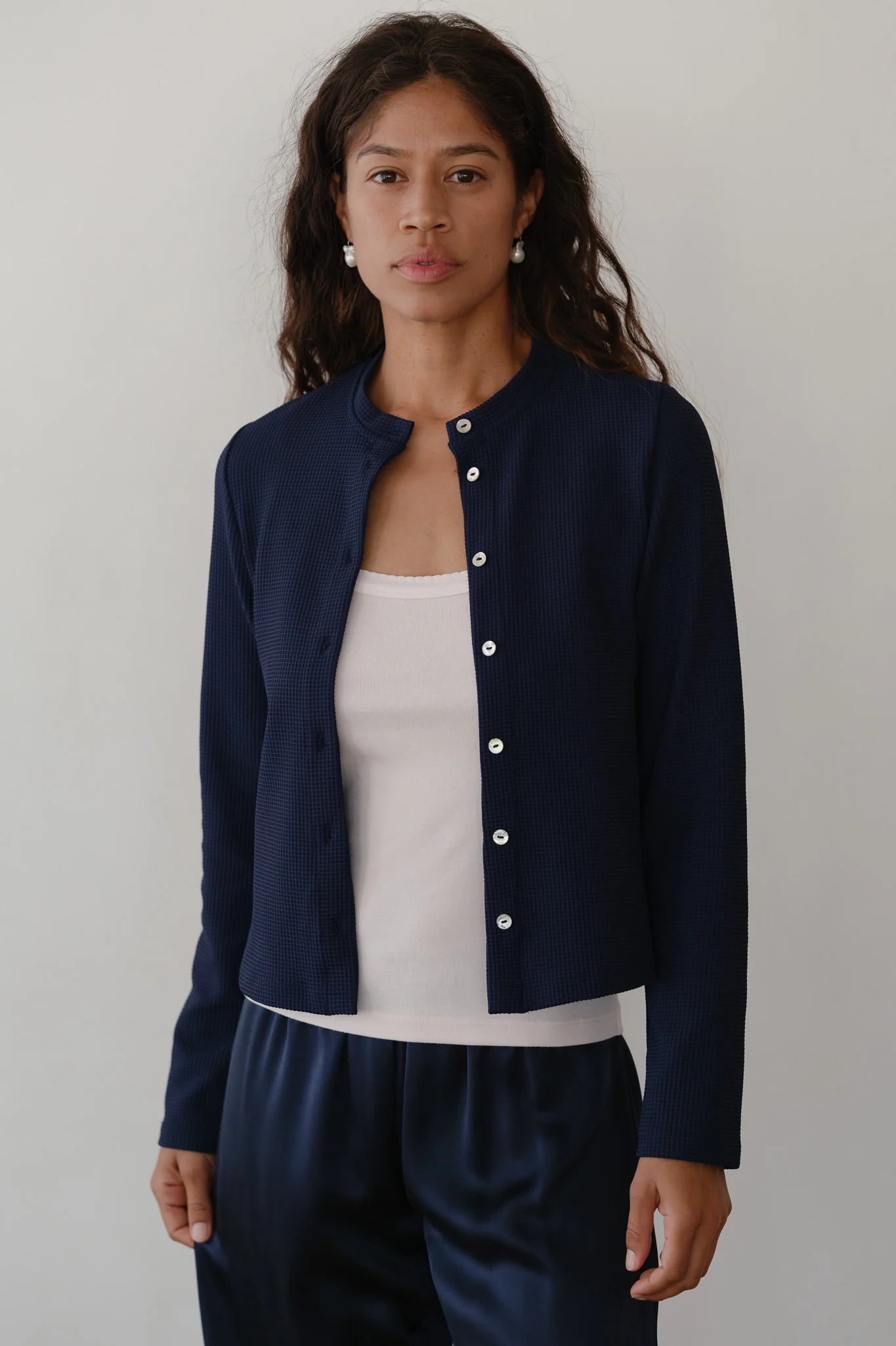 The Box Weave Stretch Cardi