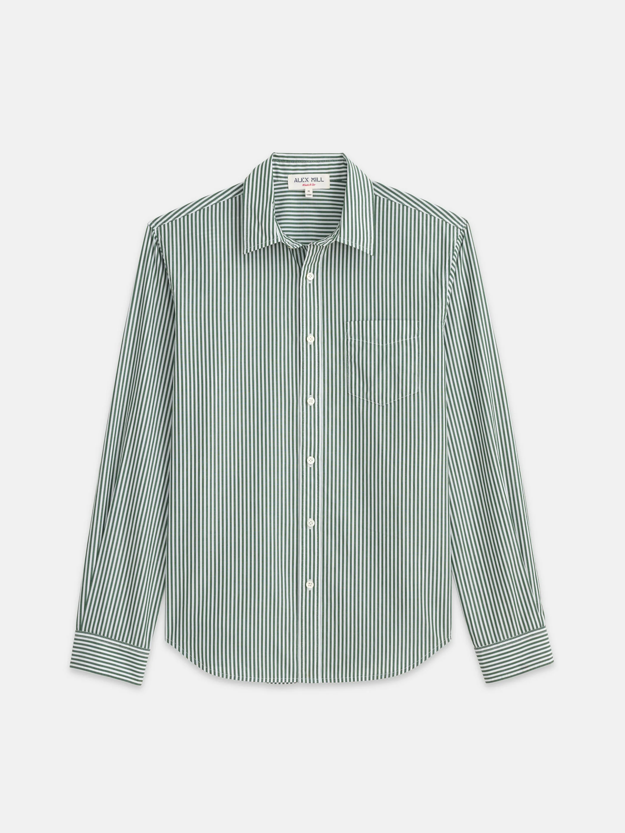 Mill Shirt In Striped Cotton Poplin