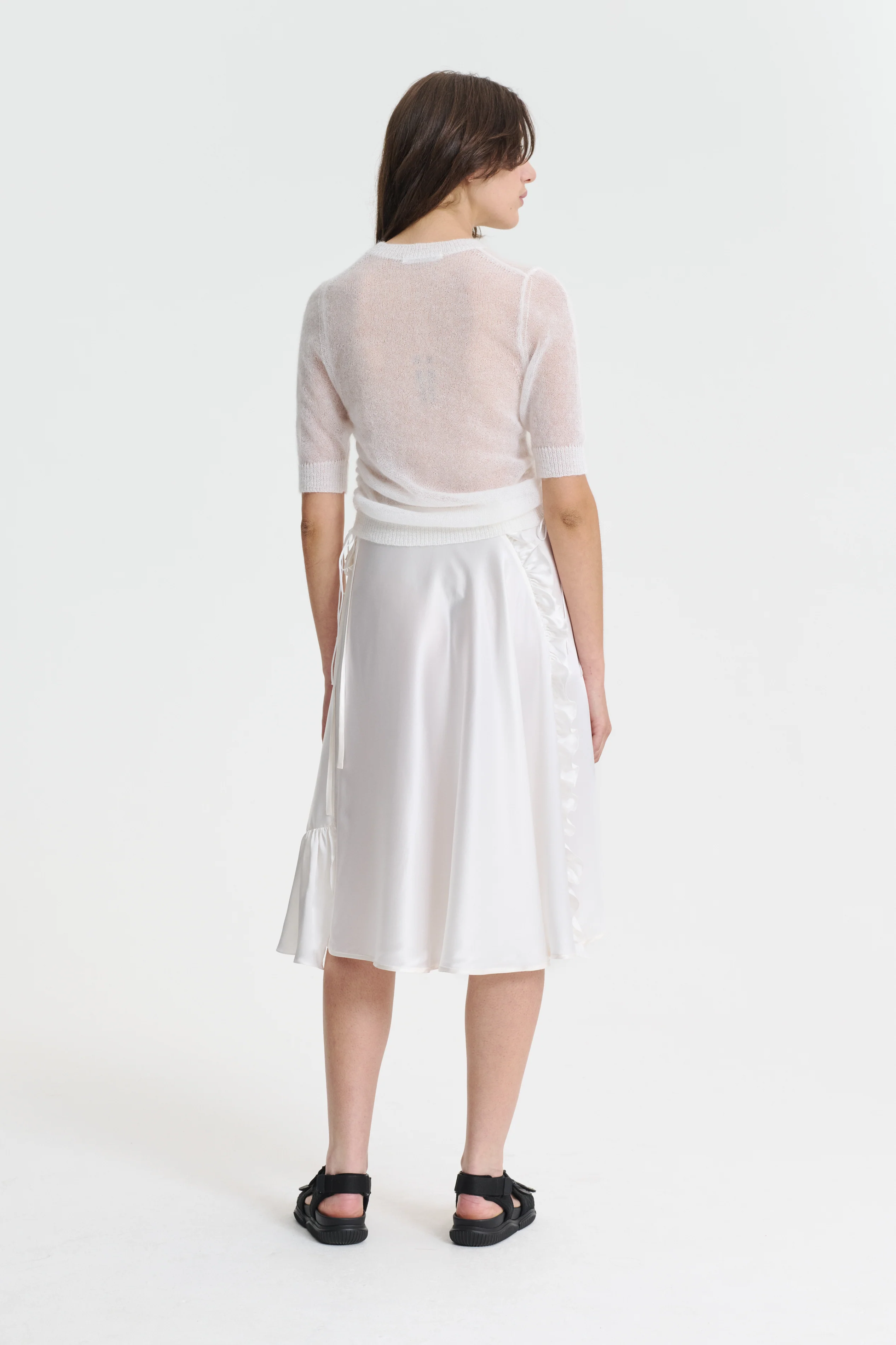 VIDEL | TOP MOHAIR KNIT WHITE