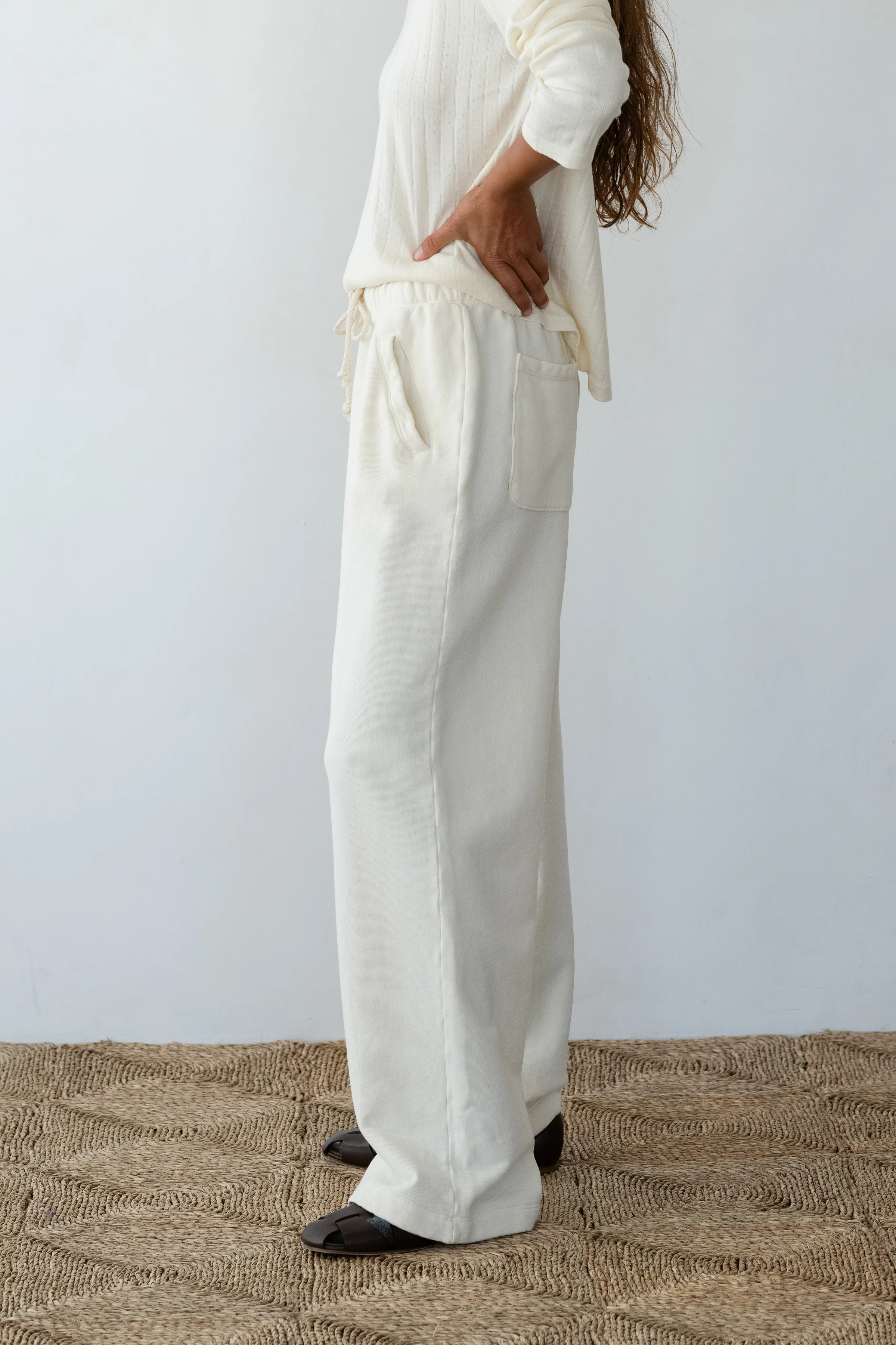 The Eco-Fleece Wide Leg Sweatpants