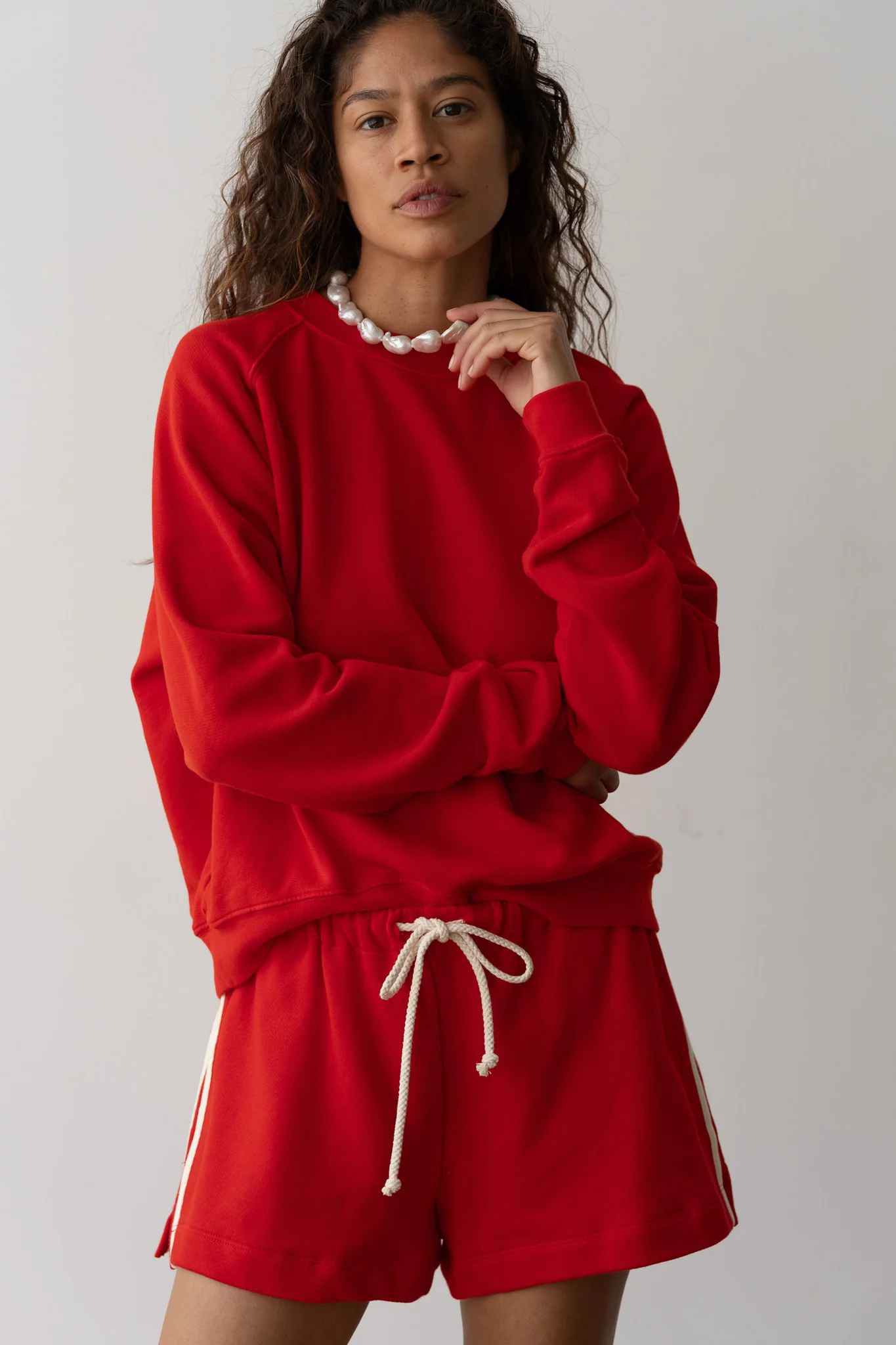 The Stripe Eco-Terry Short
