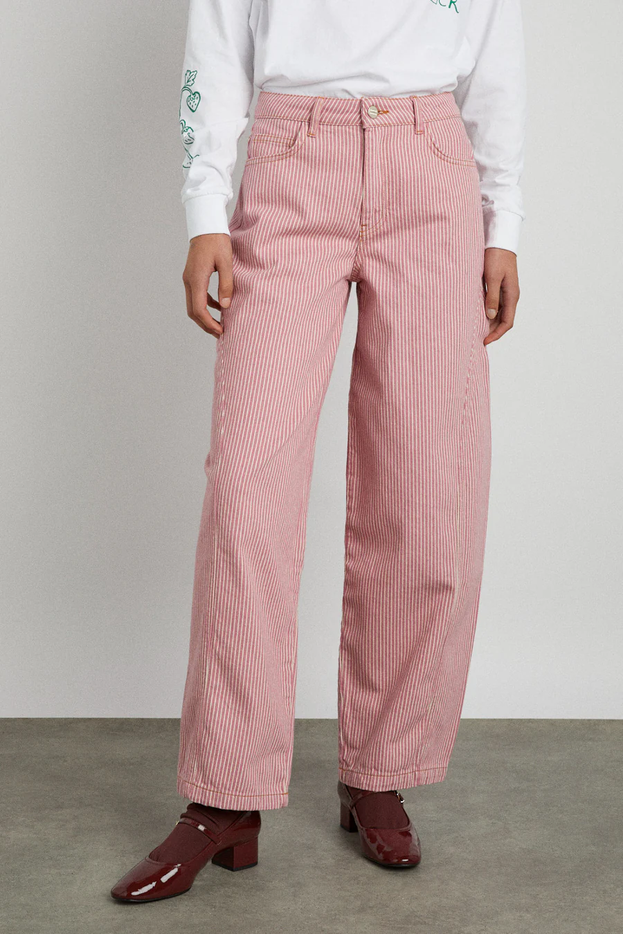 dion jean - pink stripe