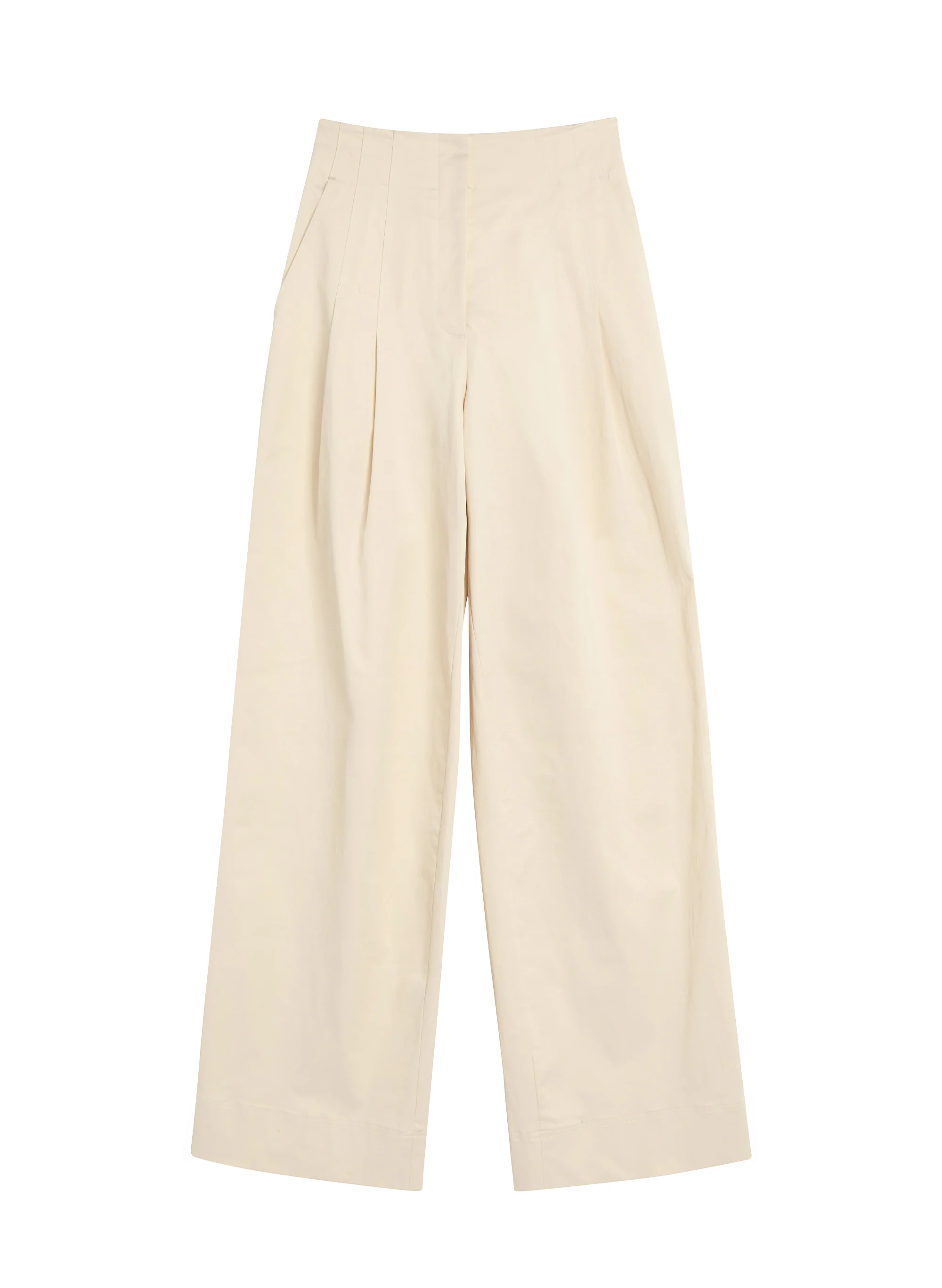 Bennett Sateen Wide-Leg Pant