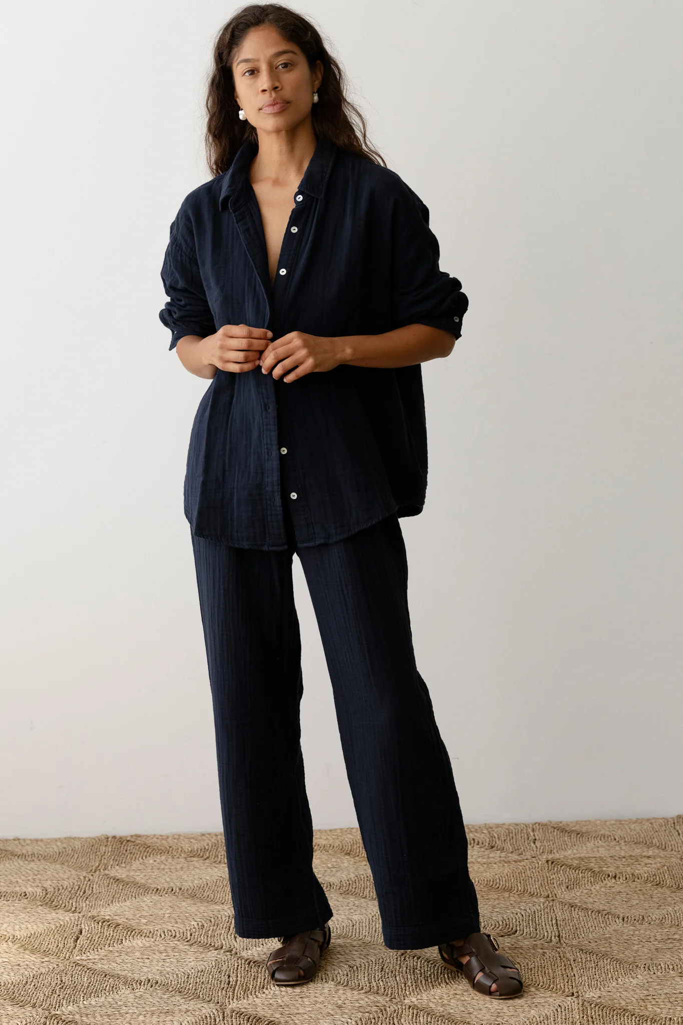 The Bubble Crop Simple Pant