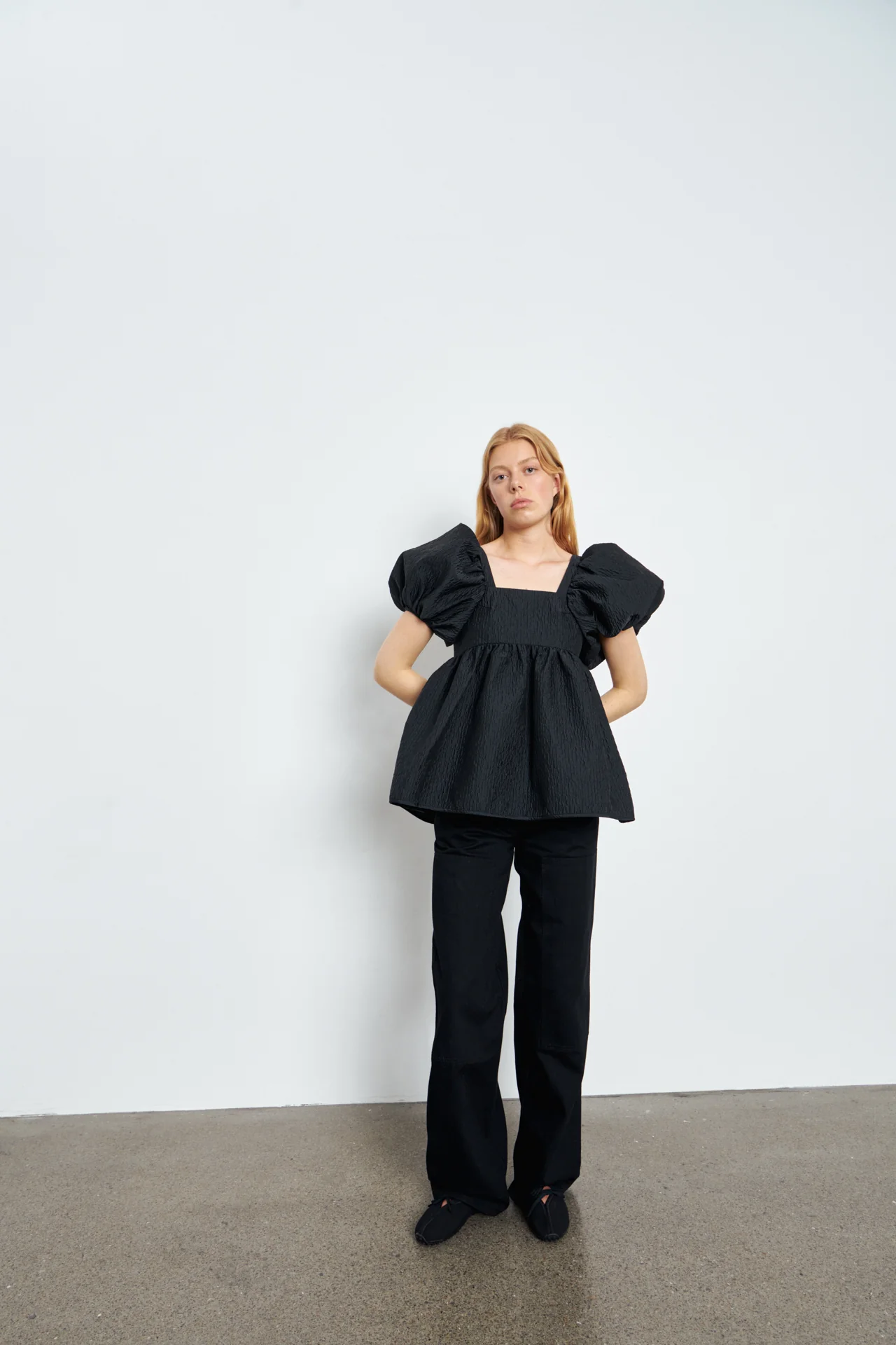 ALMA | TOP STRIA MATELASS⦠BLACK