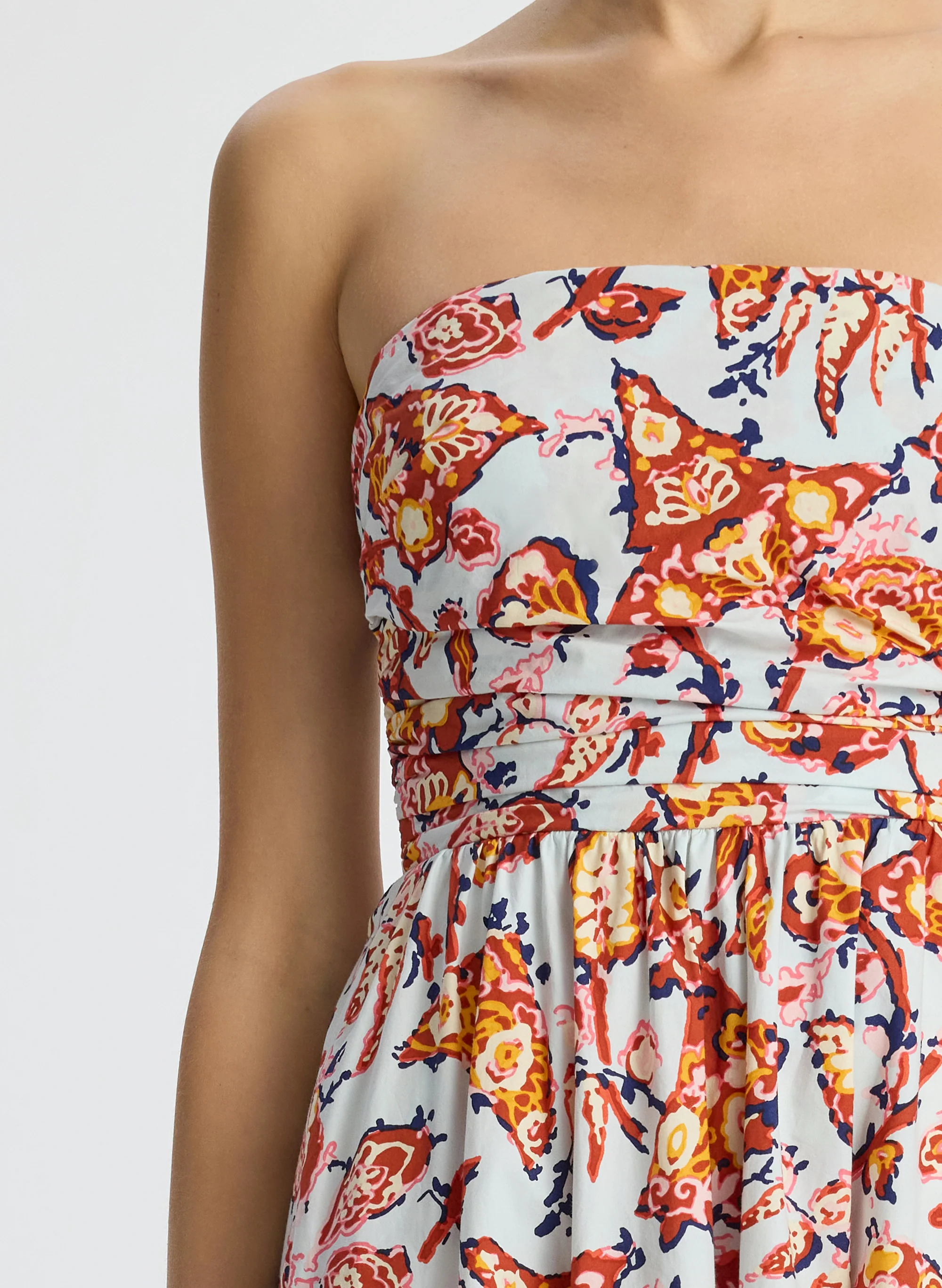 Tate Strapless Midi Dress