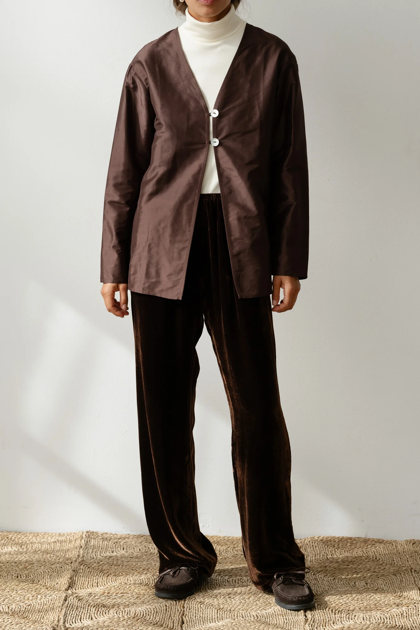 The Taffeta Split Top