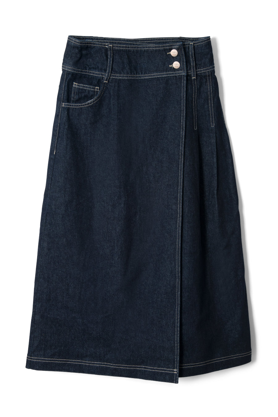 raye denim skirt - dark indigo